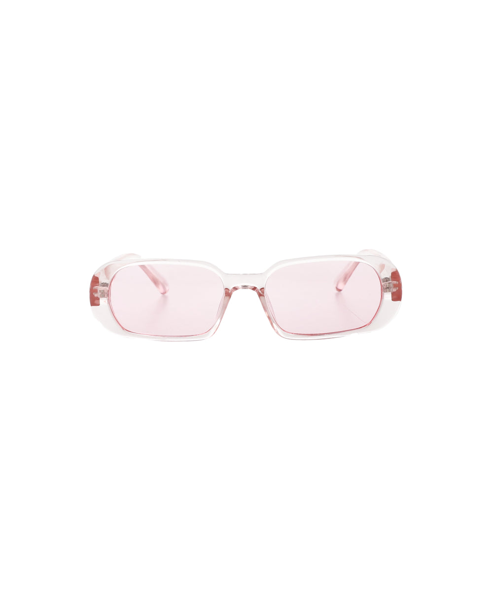 Lentes Rectangulo Ovalado Transparente ROSA