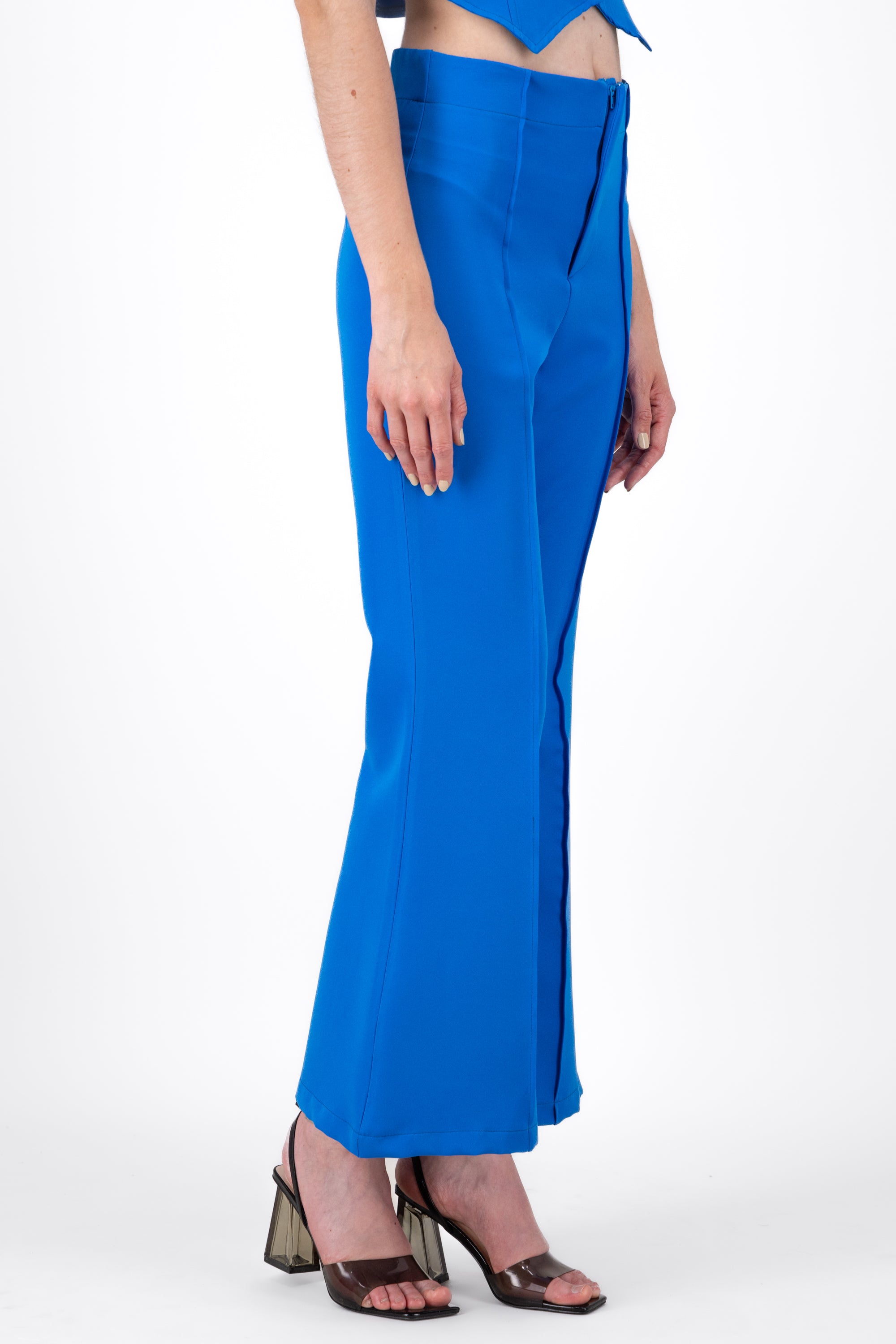 Pantalon Flare Detalle Costura AZUL REY