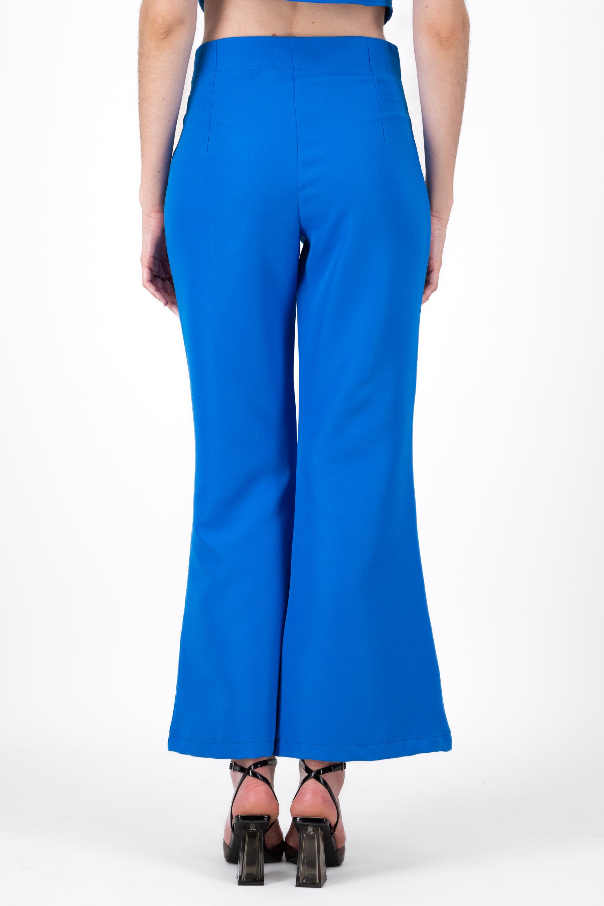 Pantalon Flare Detalle Costura AZUL REY