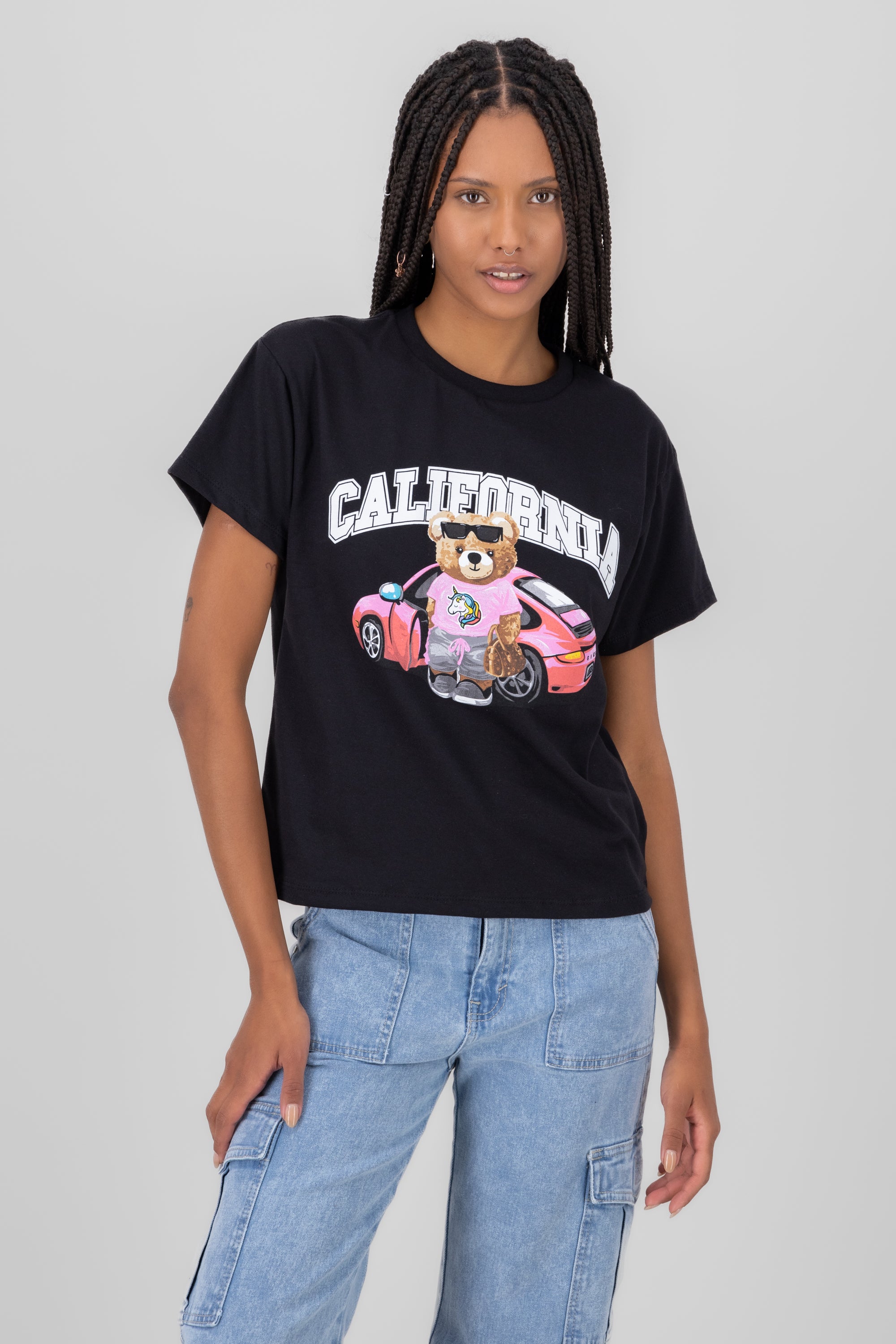 Playera osito California NEGRO