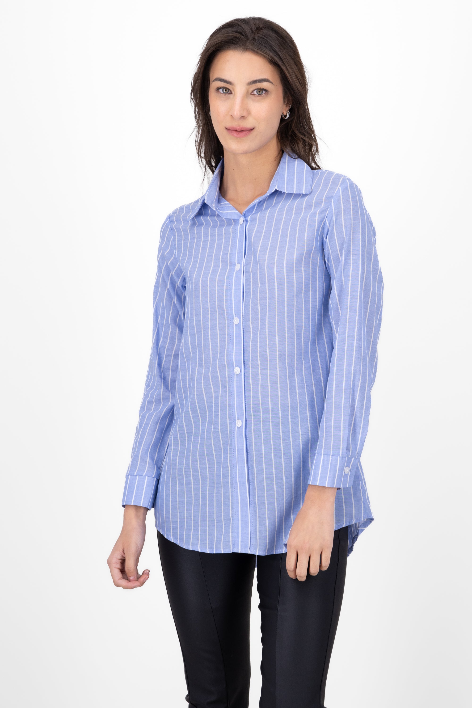 Camisa Oversize Rayas AZUL COMBO