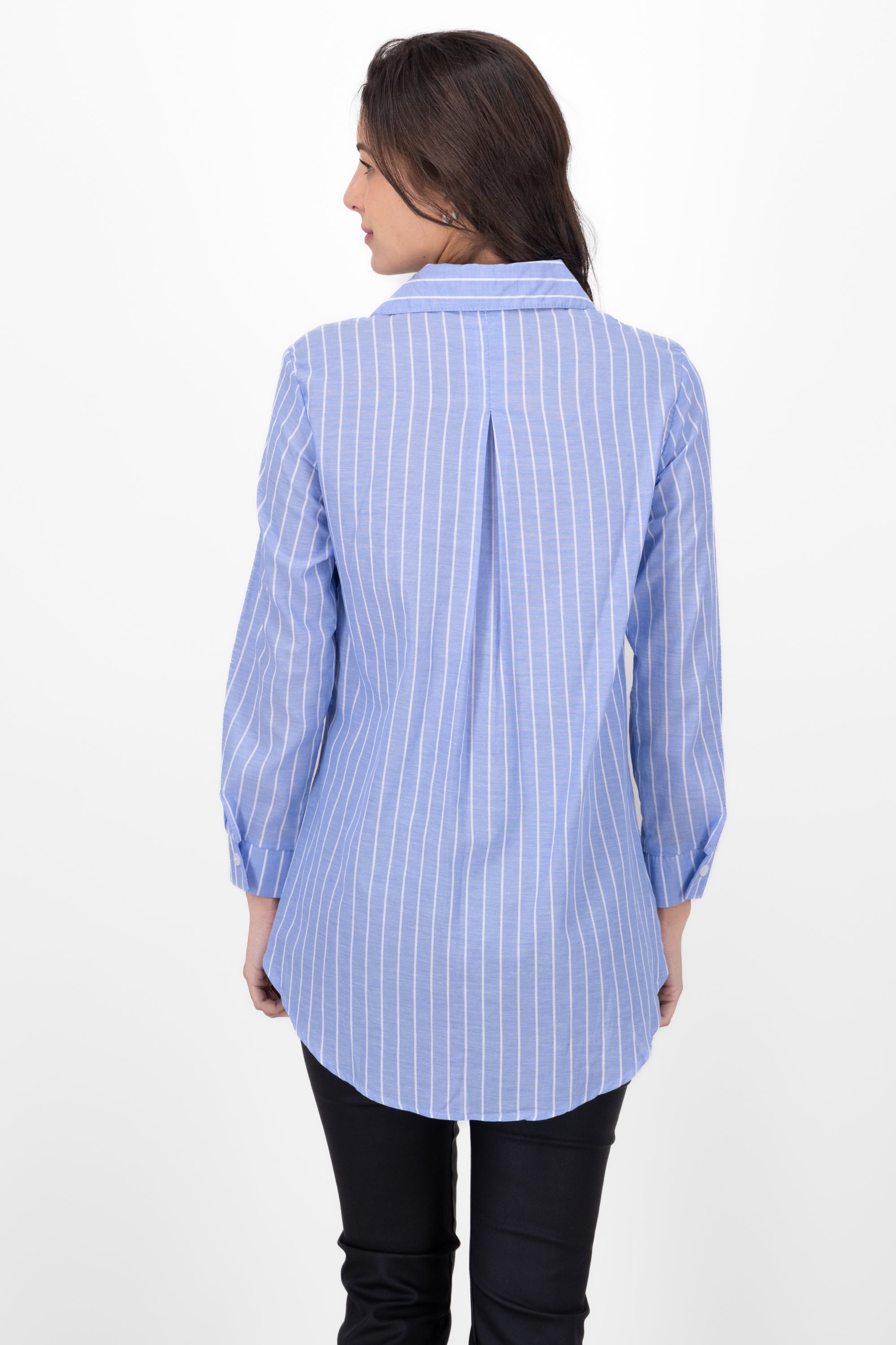 Camisa Oversize Rayas AZUL COMBO