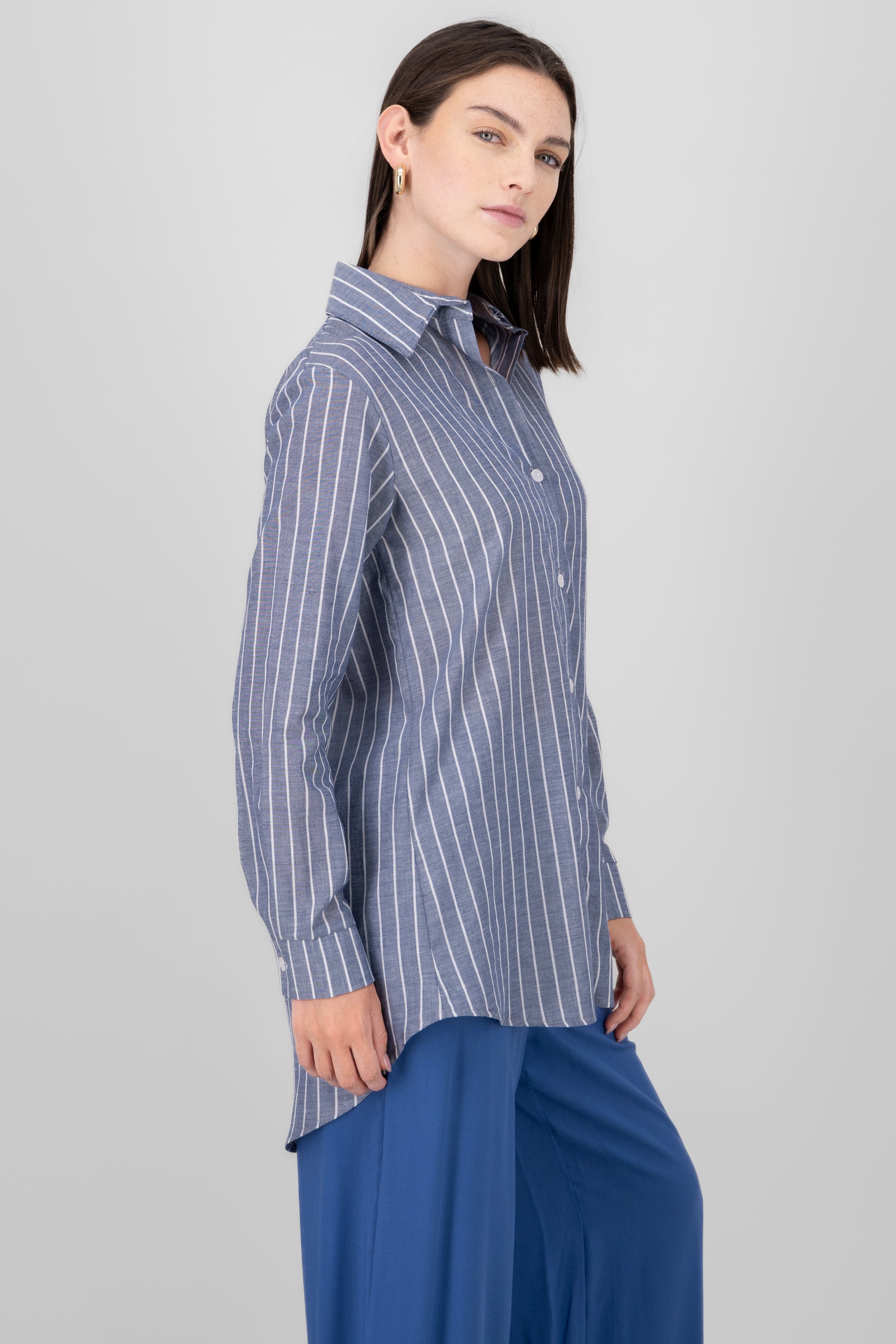 Camisa Oversize Rayas INDIGO