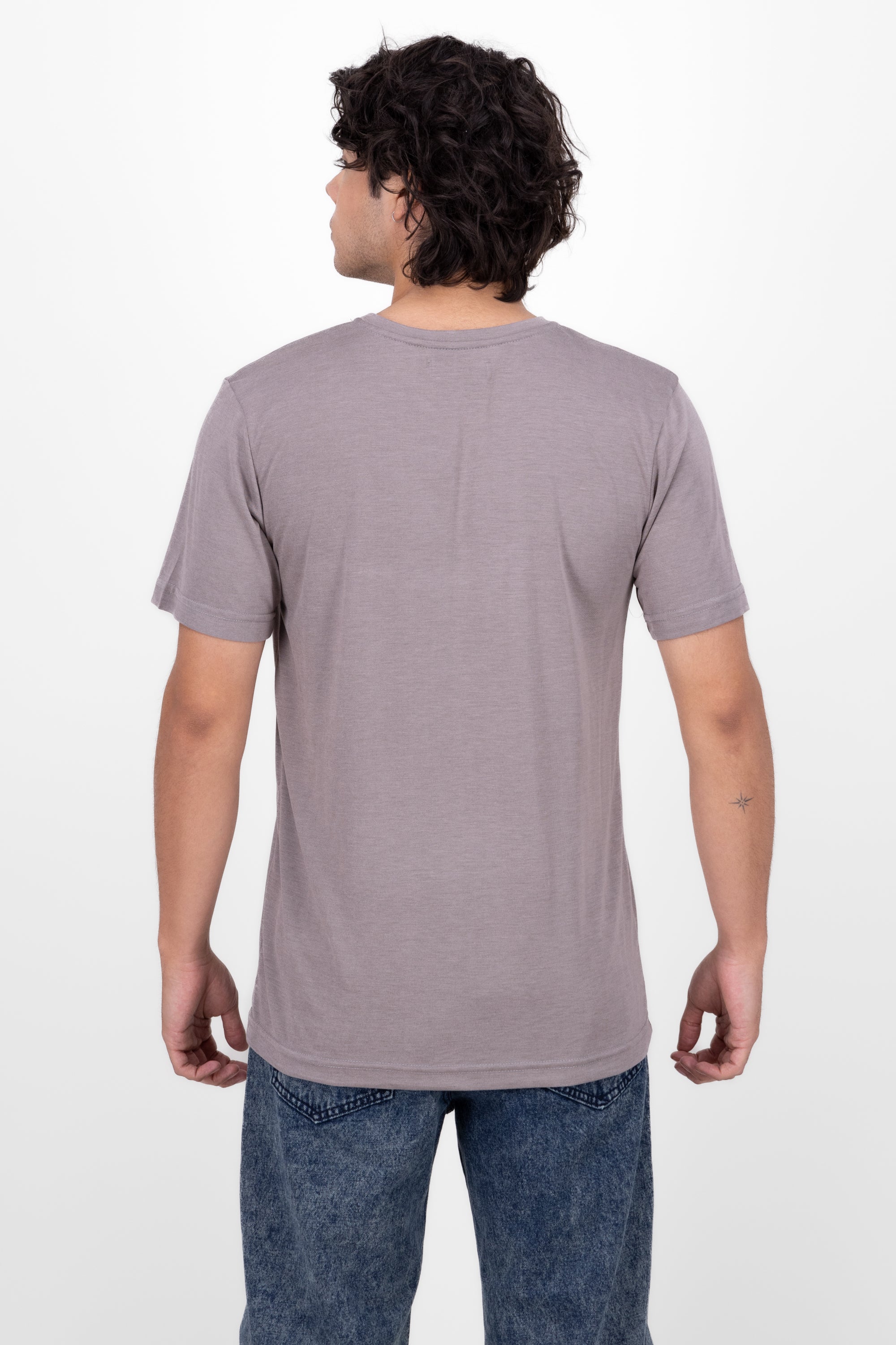 Playera Cuello Redondo Gre GRIS