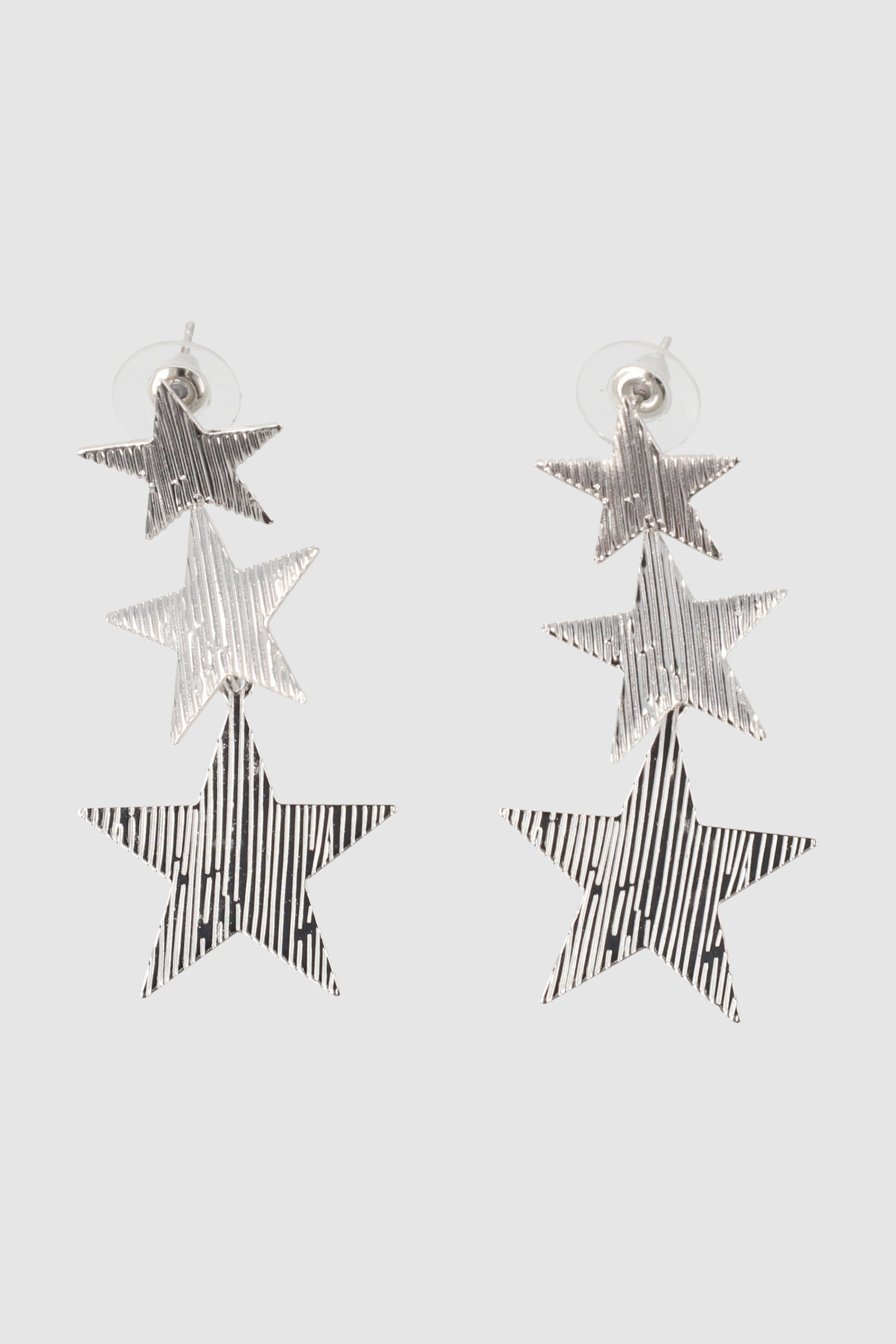 Aretes Triple Estrella PLATA