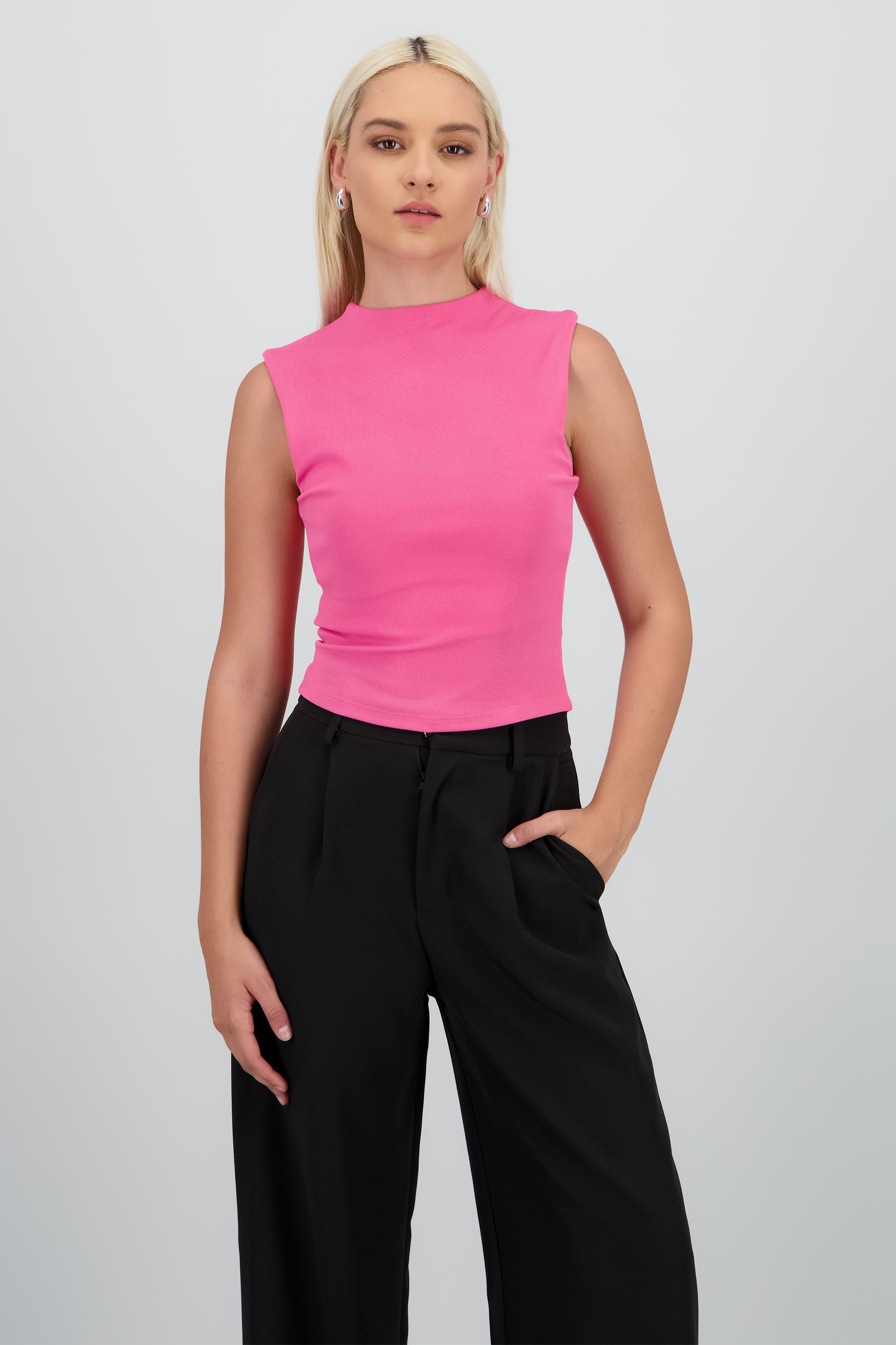 Top Sin Manga Rib Delgado Hypsters FIUSHA