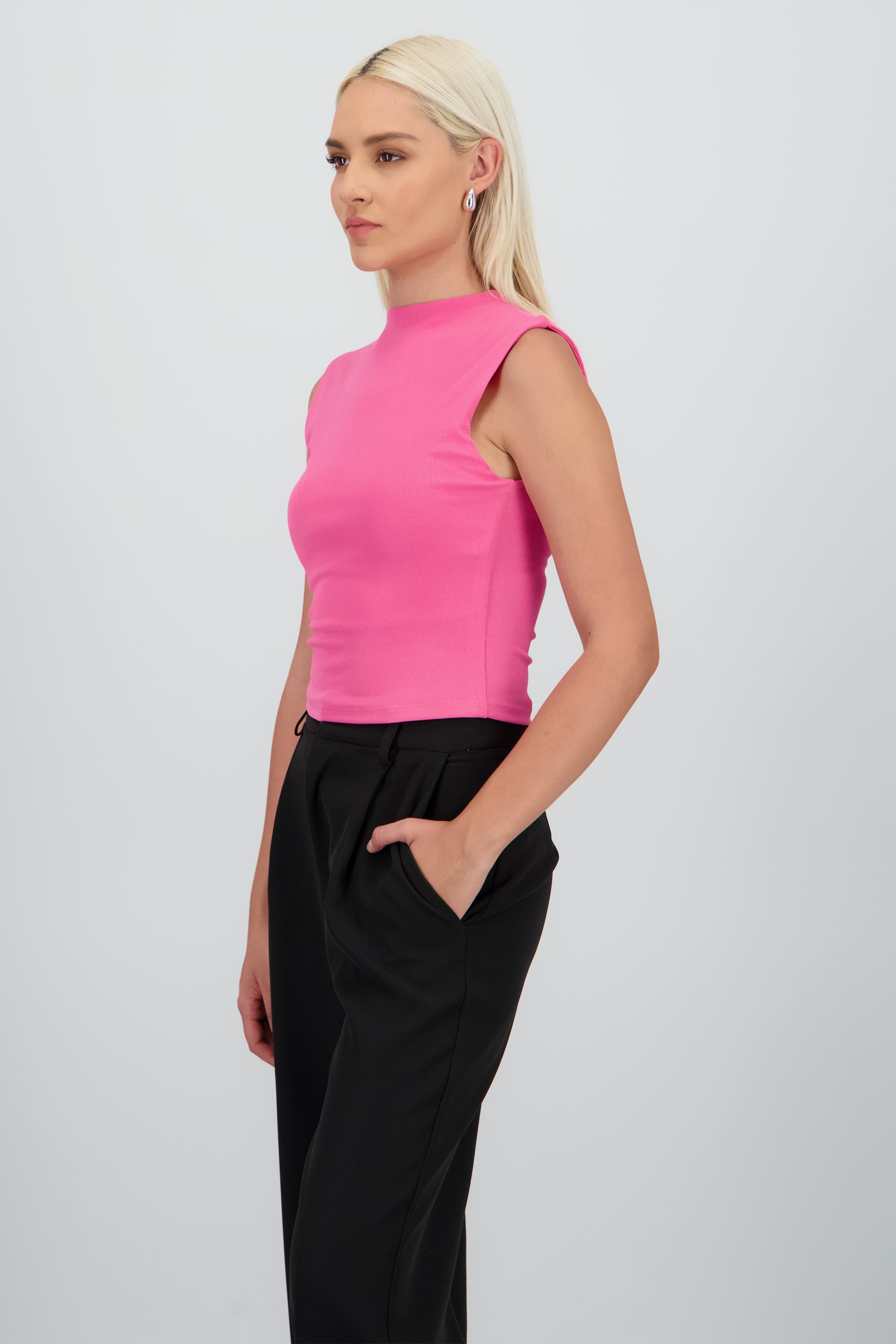 Top Sin Manga Rib Delgado Hypsters FIUSHA