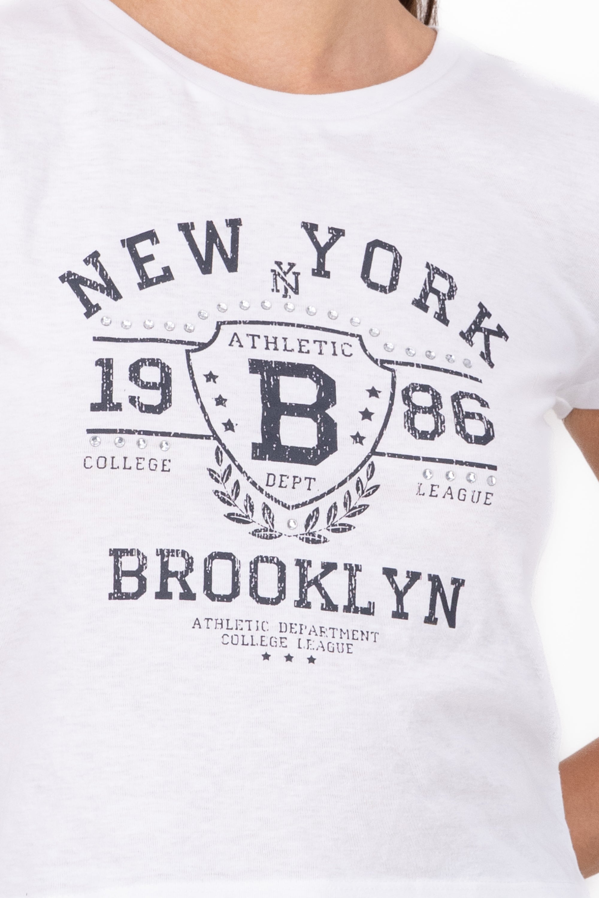 Playera new york 1986 BLANCO COMBO