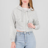 Sudadera cropped con bolsa cargo