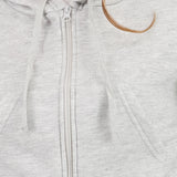 Sudadera cropped con bolsa cargo