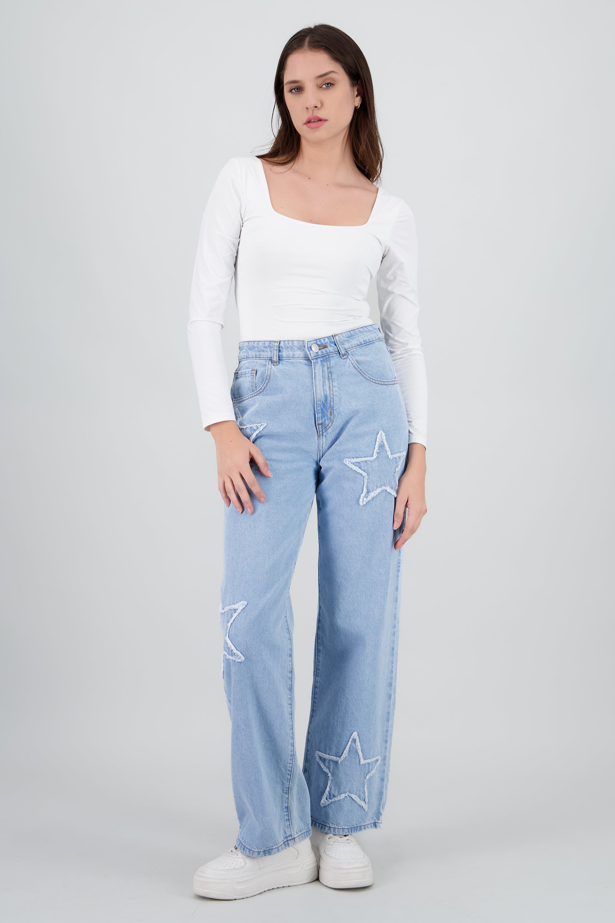 Jeans Straight Estrellas LIGHT WASH