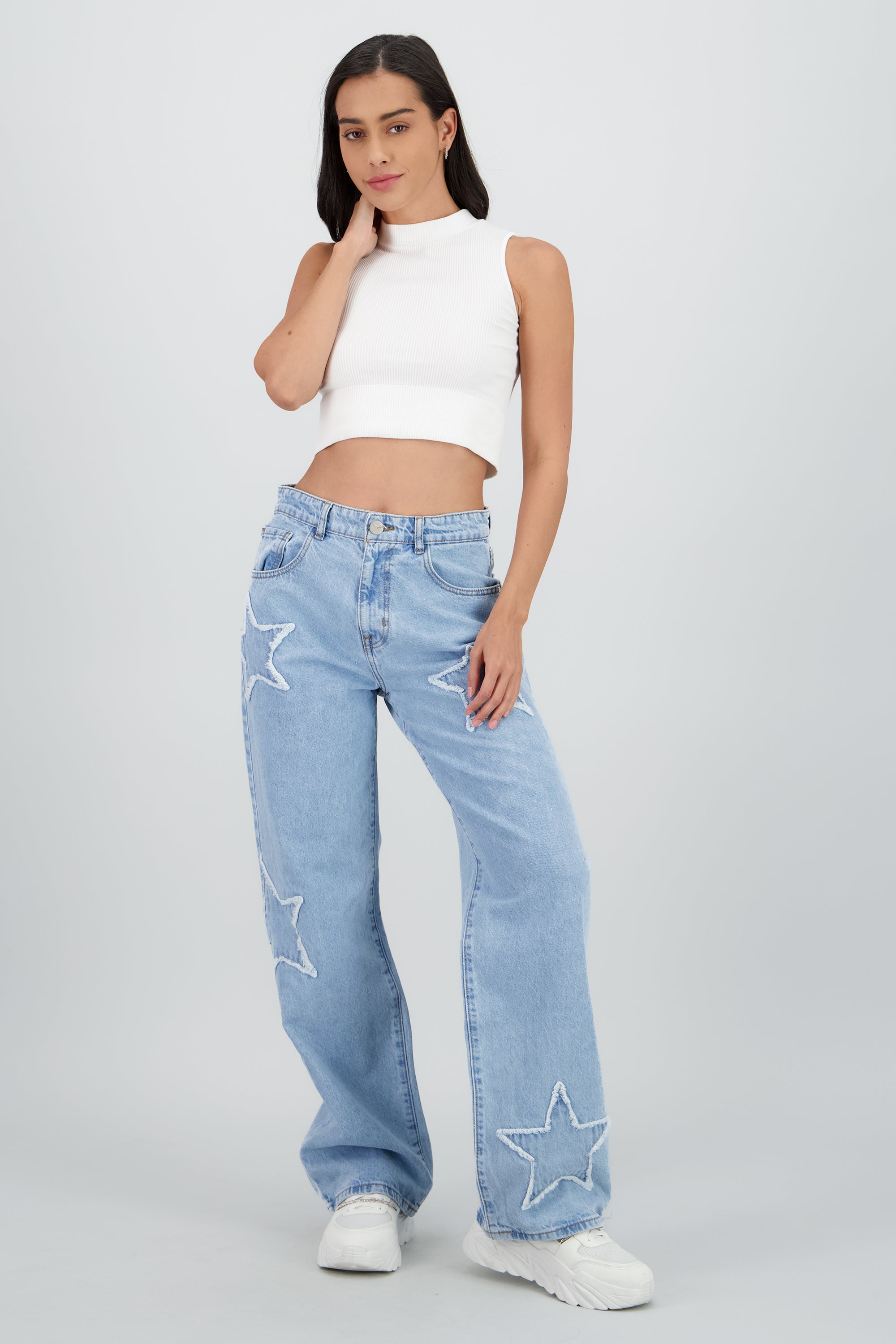 Jeans Straight Estrellas LIGHT WASH