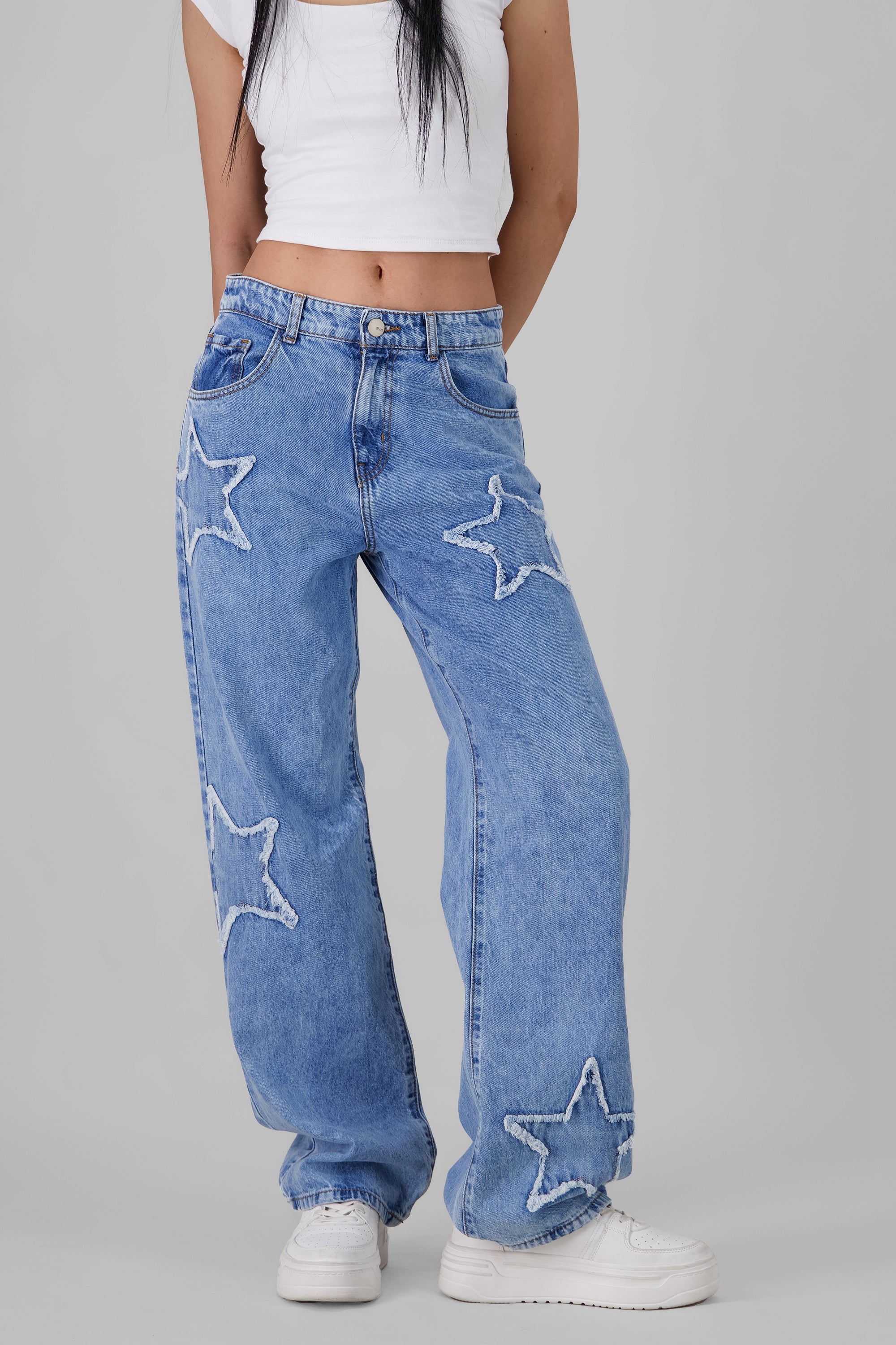 Jeans Straight Estrellas LIGHT WASH