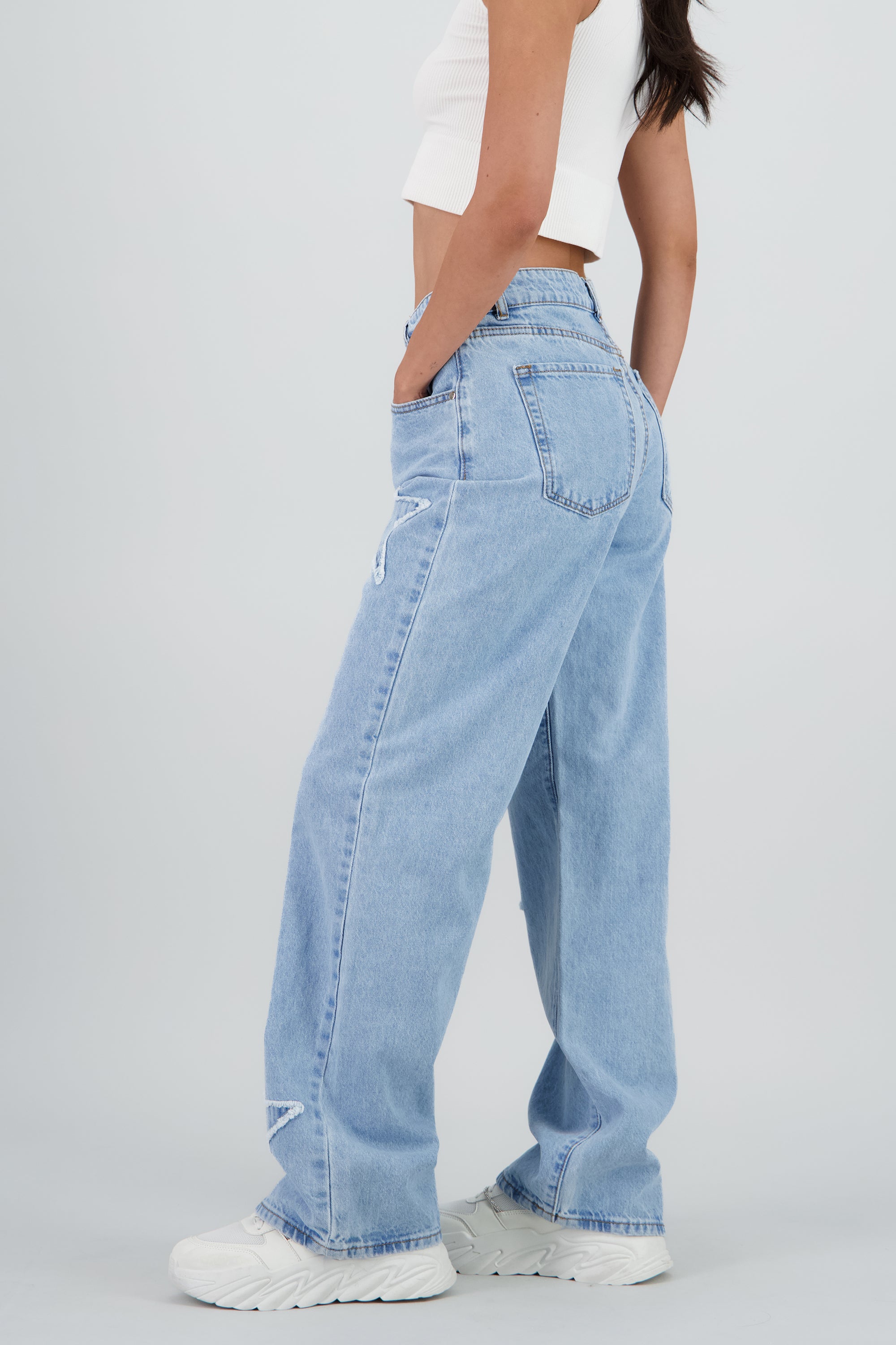Jeans Straight Estrellas LIGHT WASH