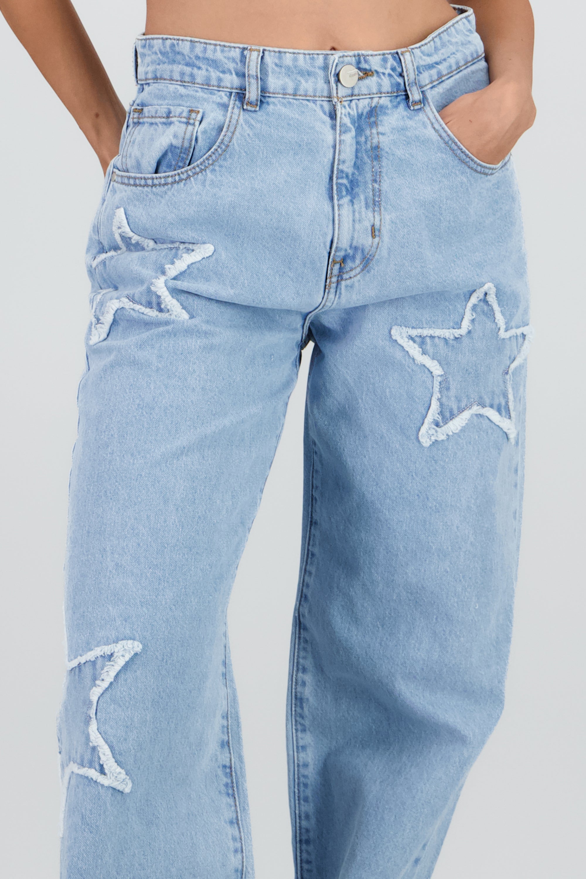 Jeans Straight Estrellas LIGHT WASH