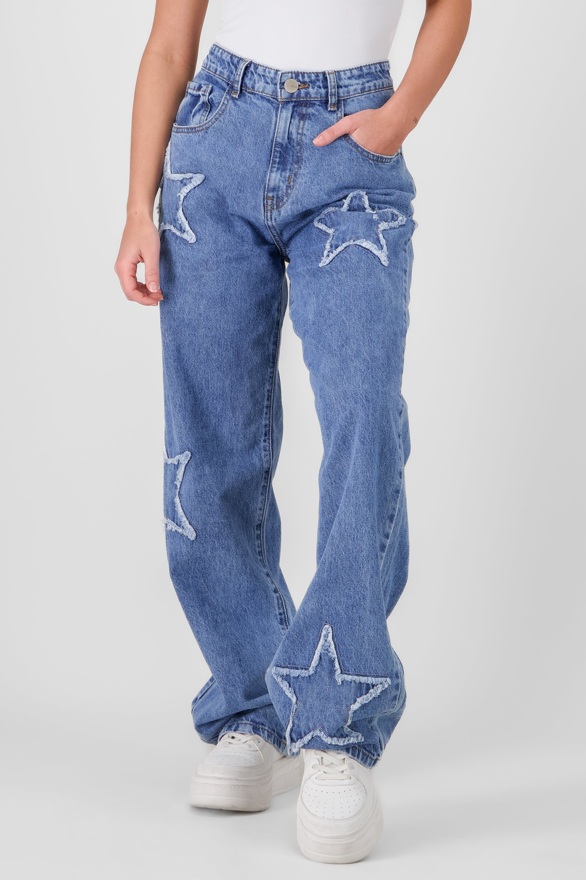 Jeans Straight Estrellas MEDIUM WASH