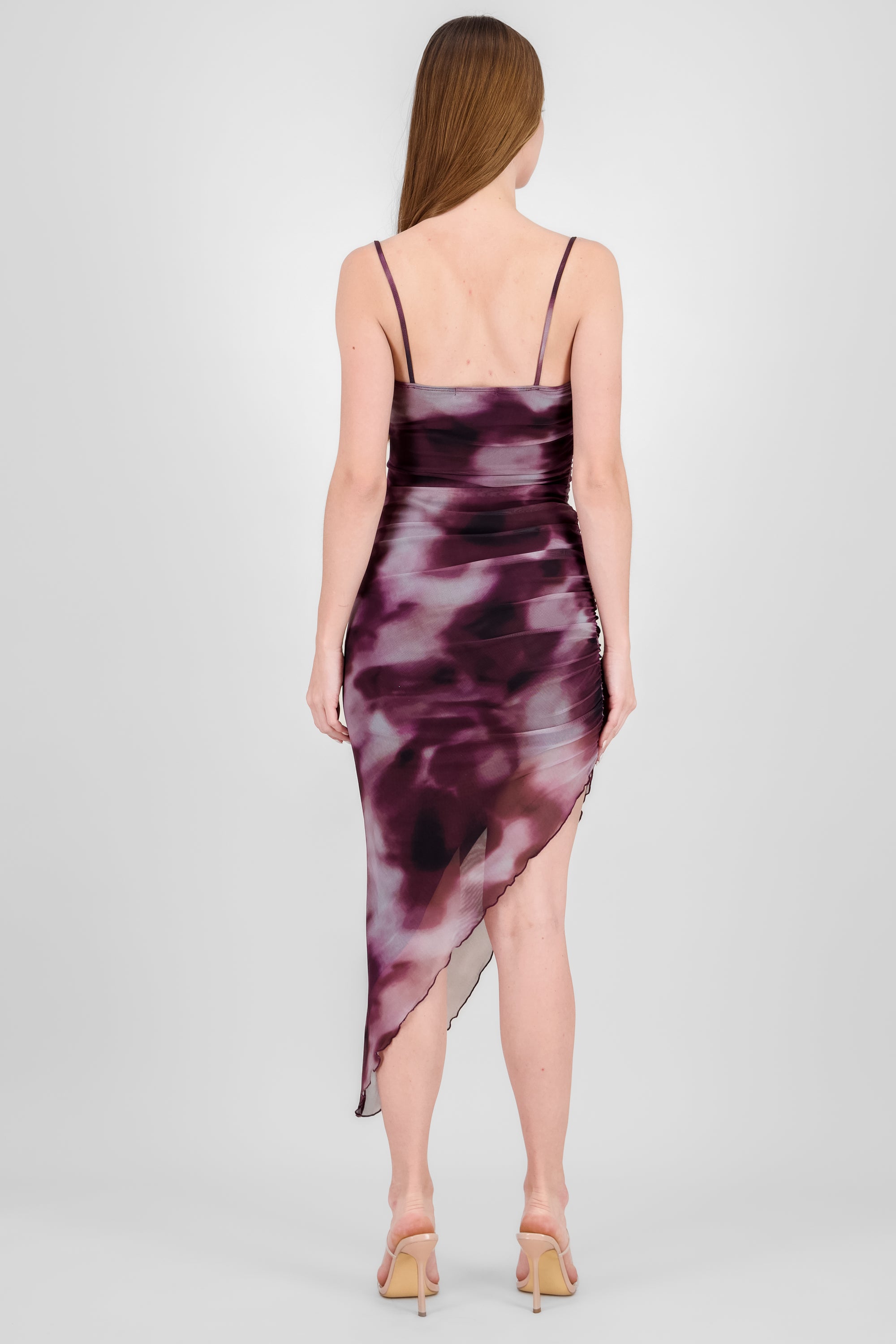 Vestido maxi mesh tie dye VINO COMBO