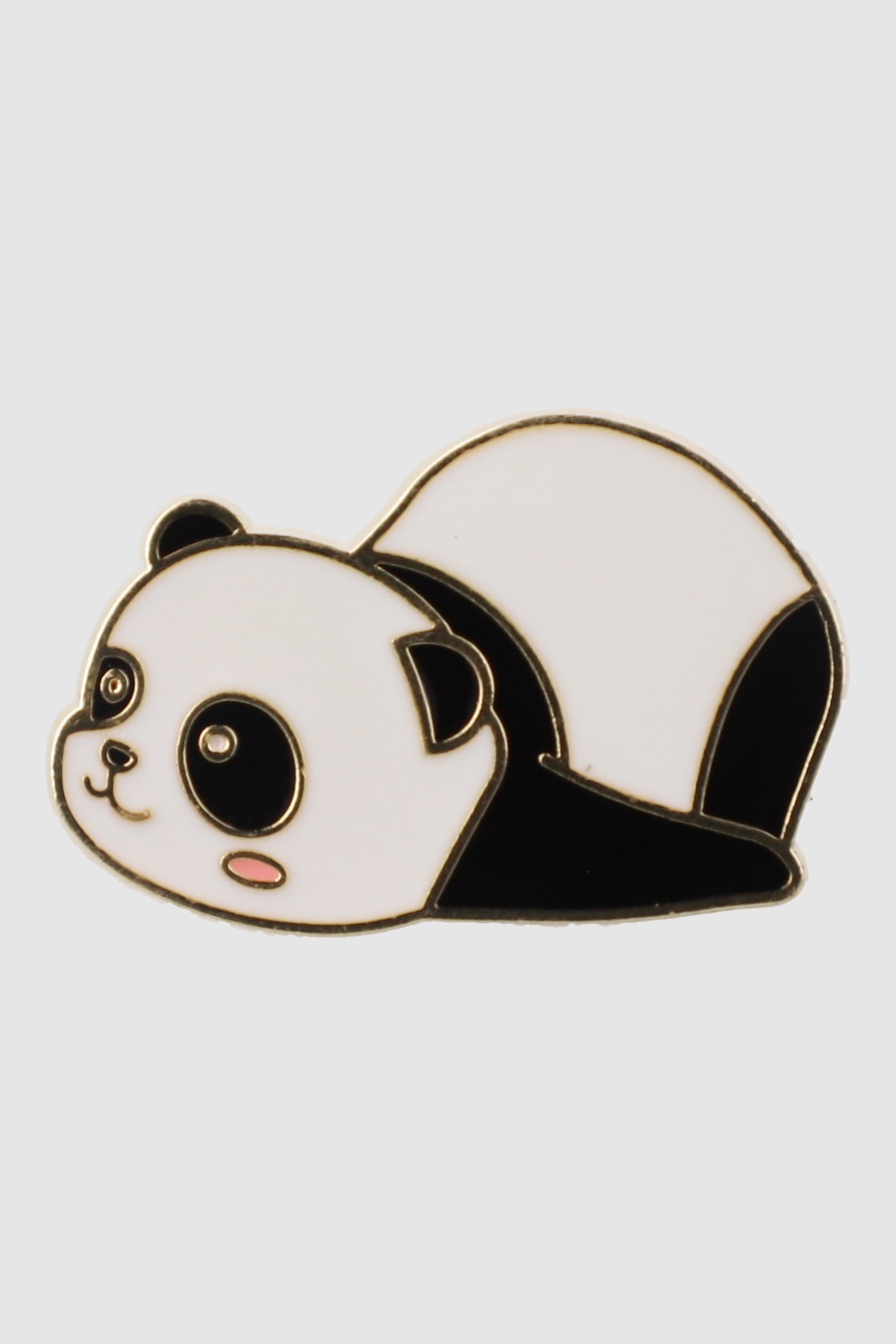 Pin panda echado NEGRO BLANCO