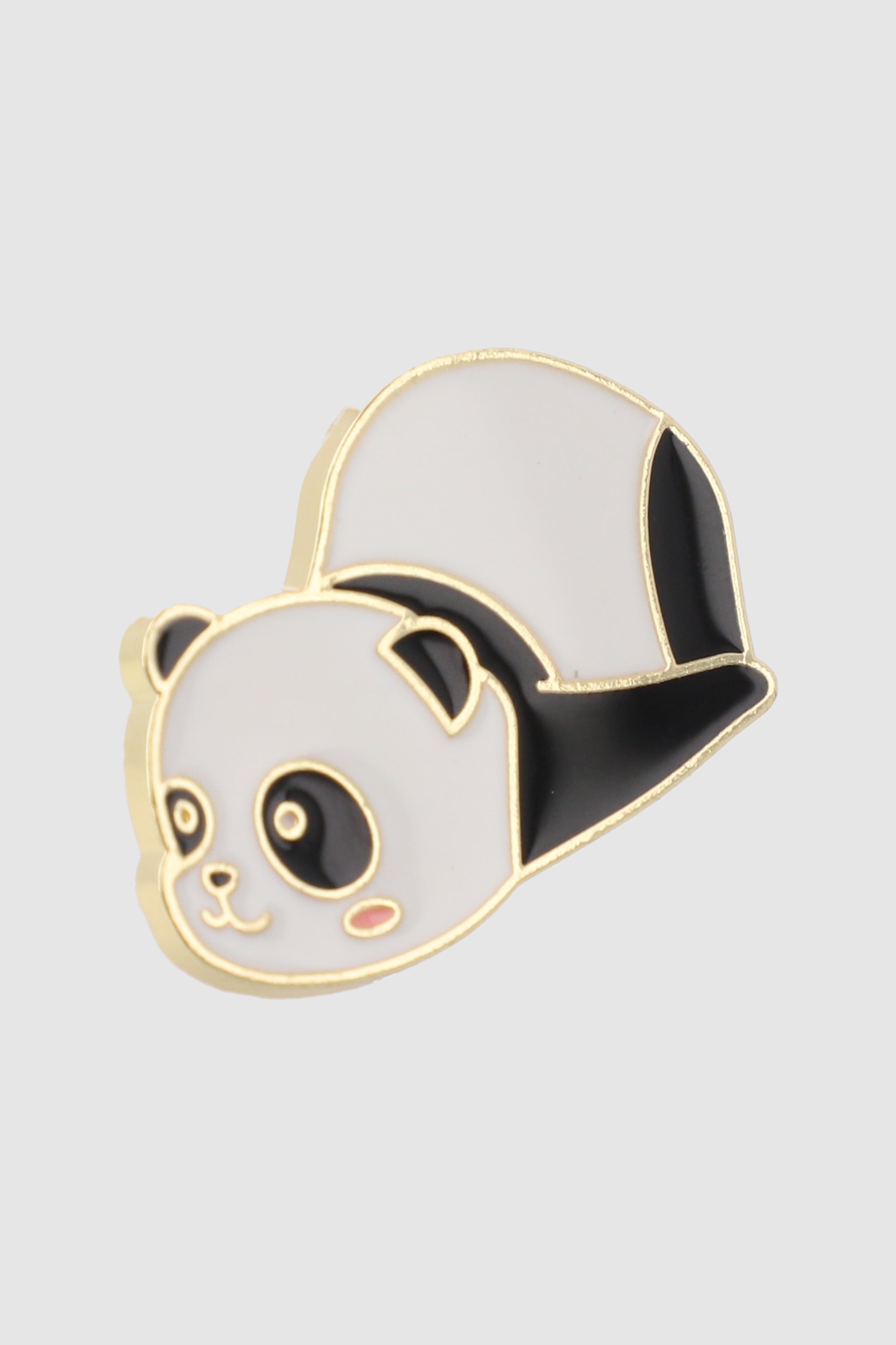 Pin panda echado NEGRO BLANCO