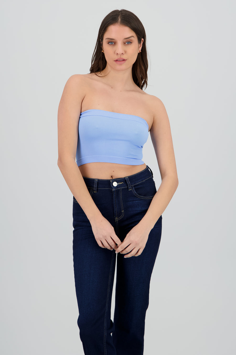 Top strapless liso