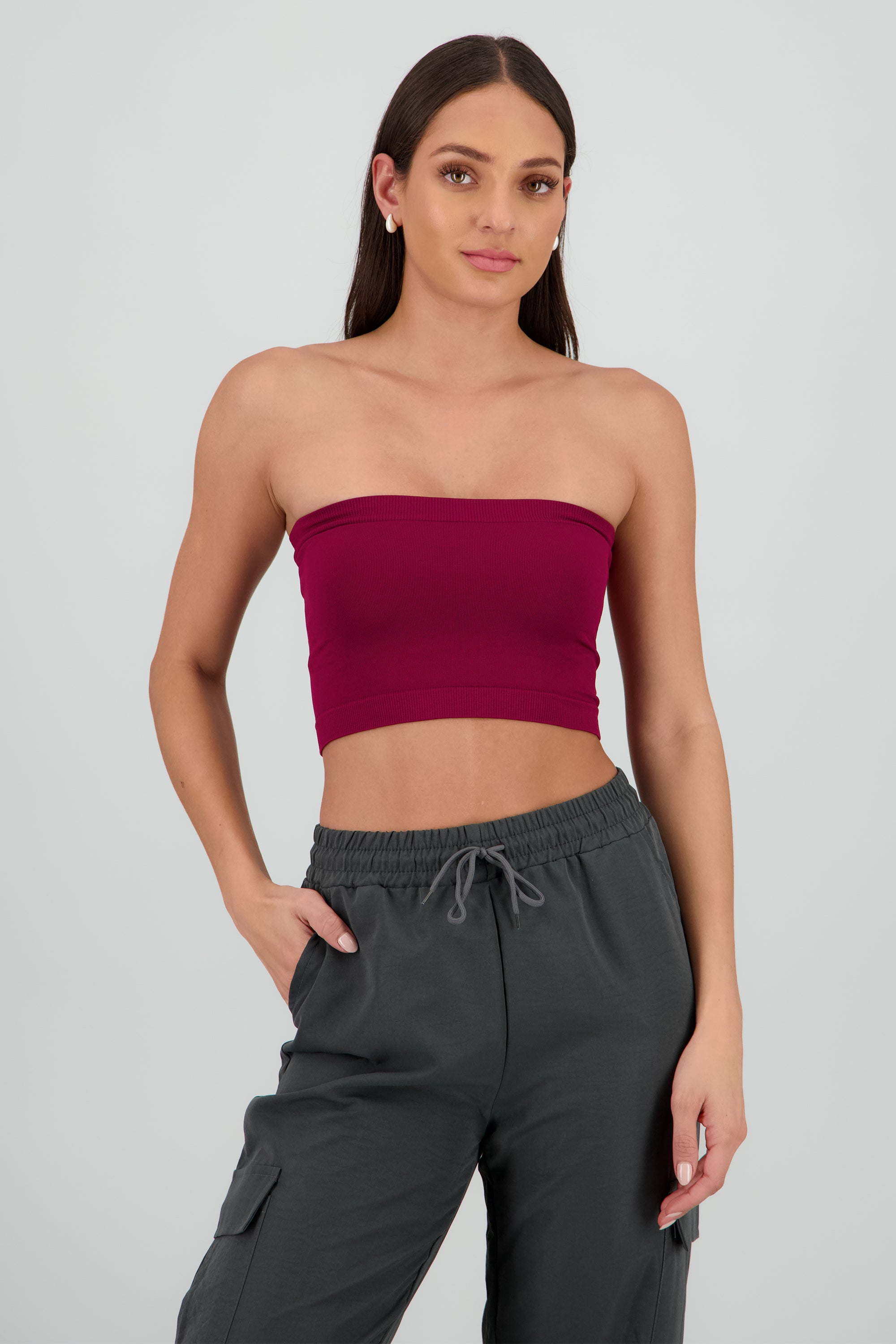 Top strapless liso