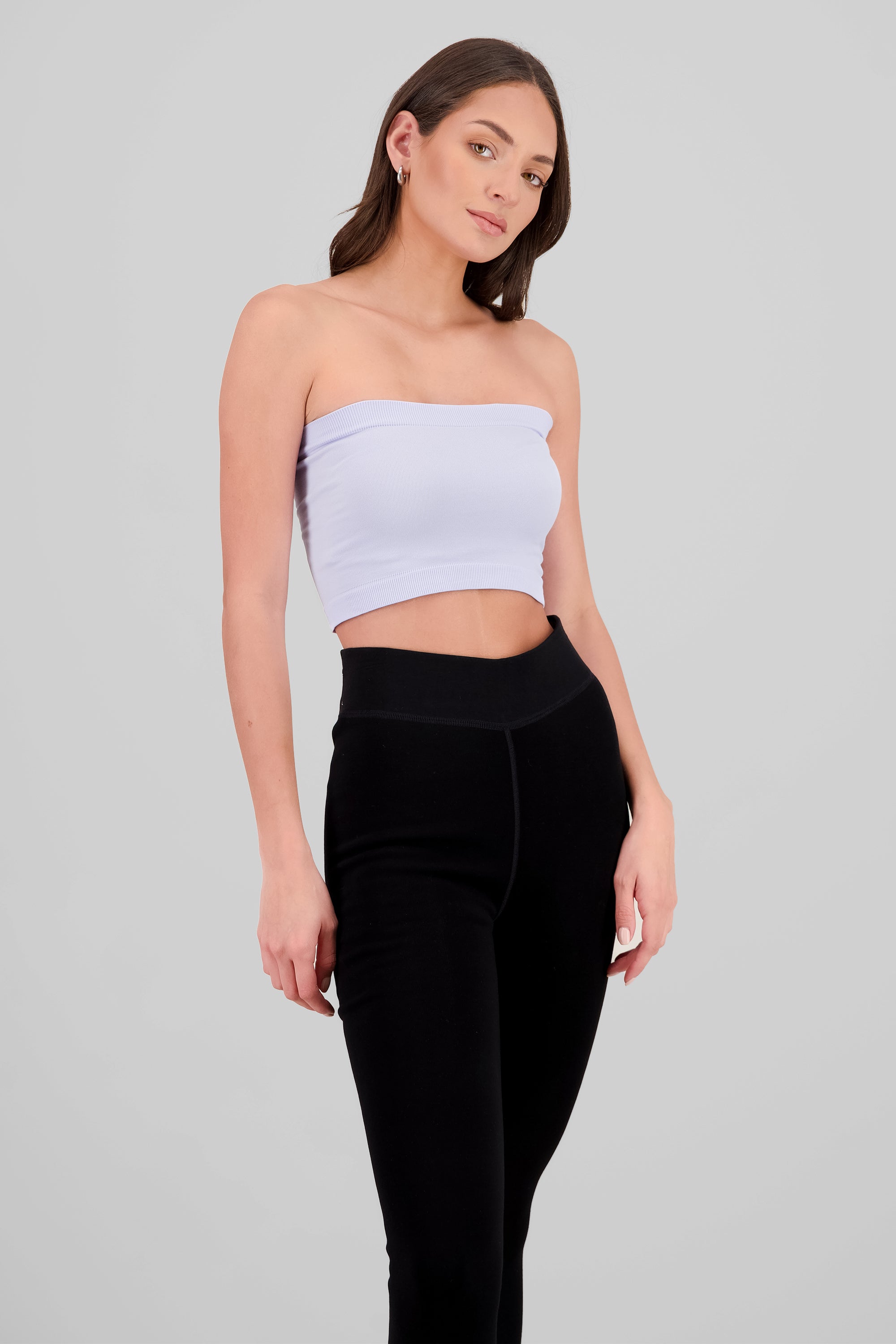 Top strapless liso LILA