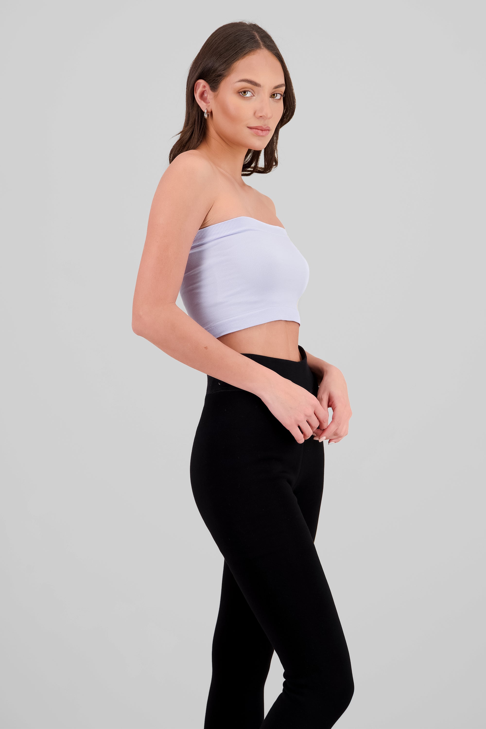 Top strapless liso LILA