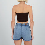 Top strapless liso