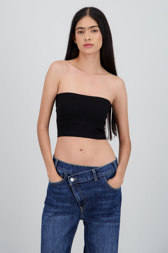 Top strapless liso