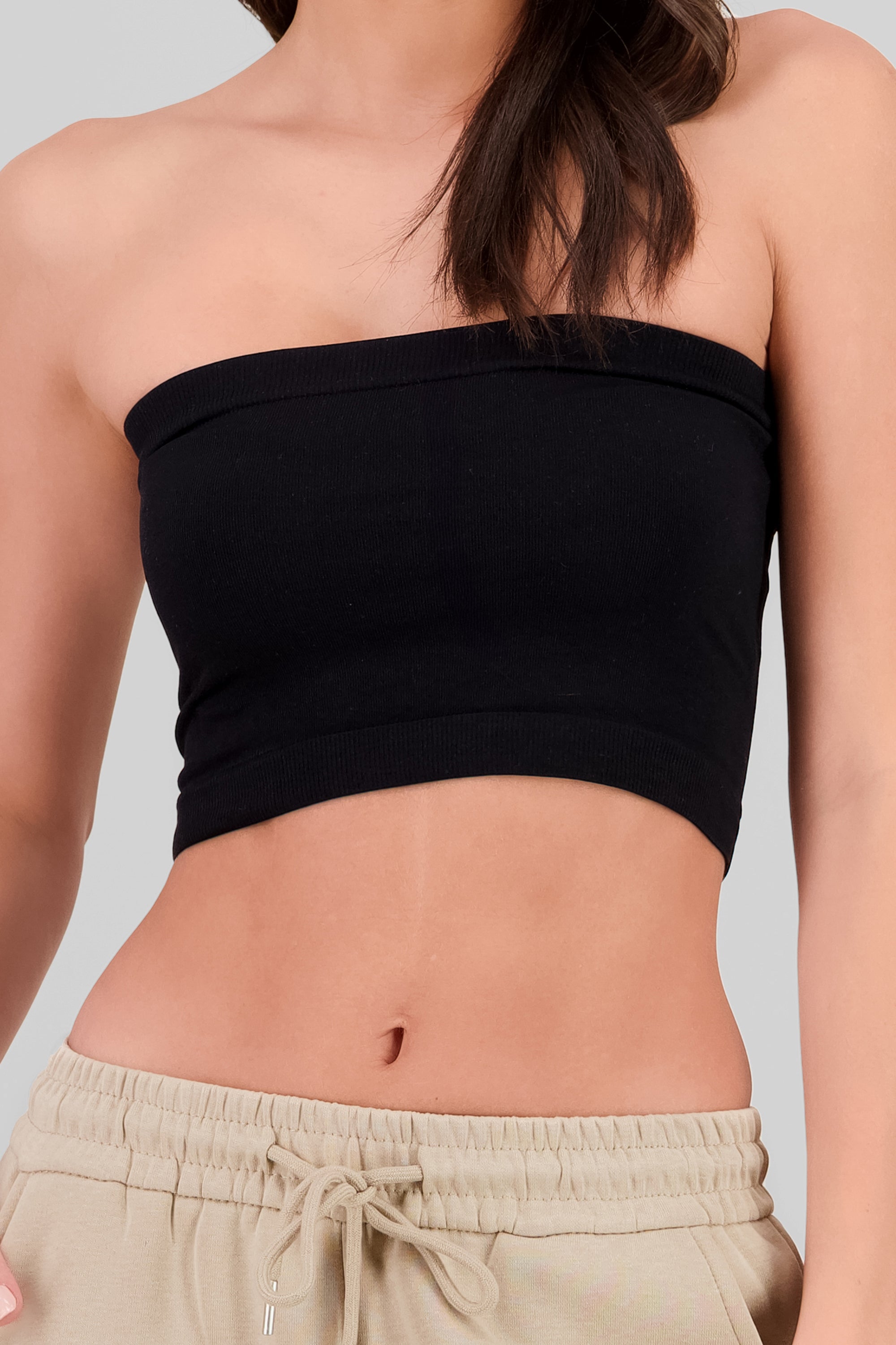 Top strapless liso