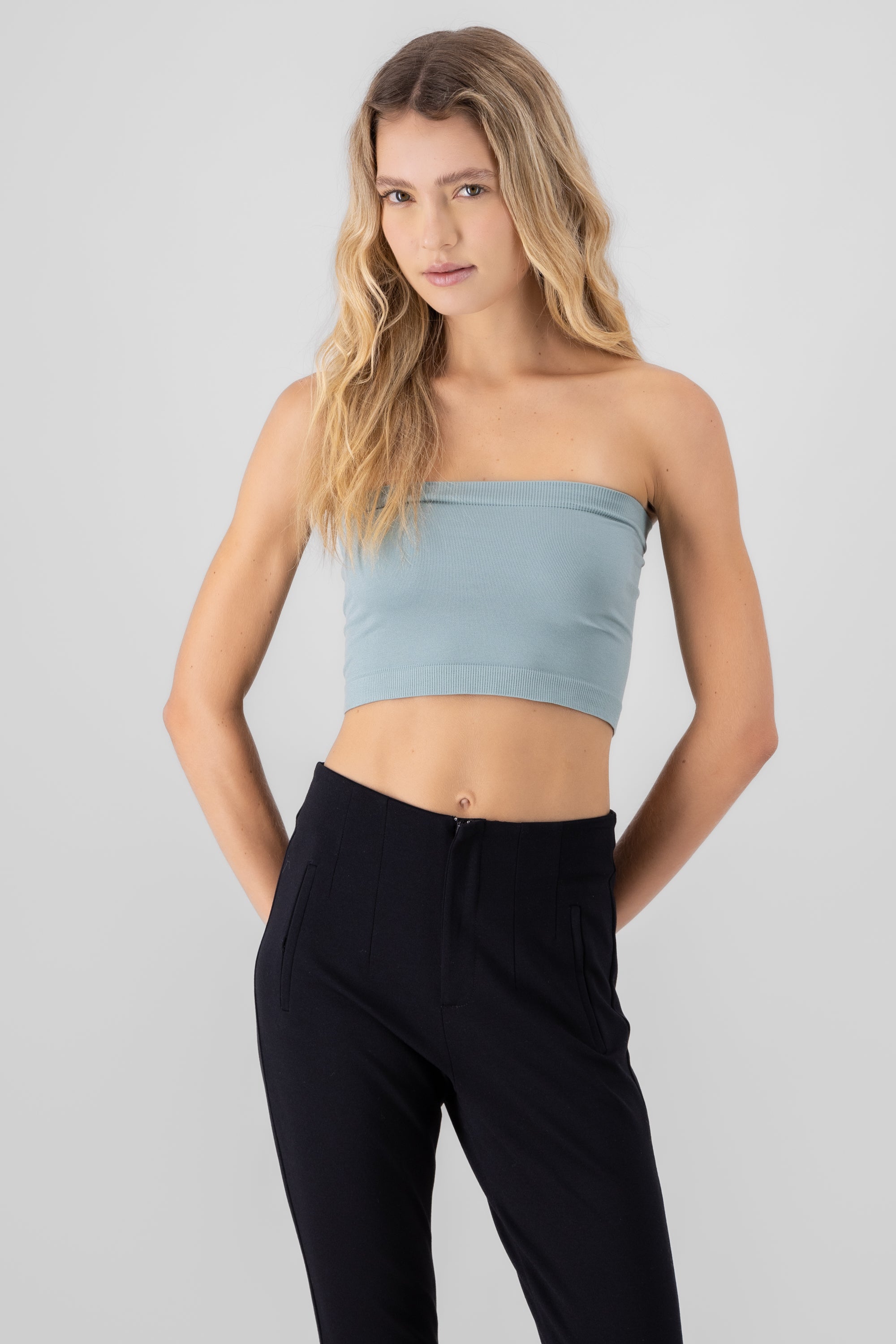 Top strapless liso SAGE