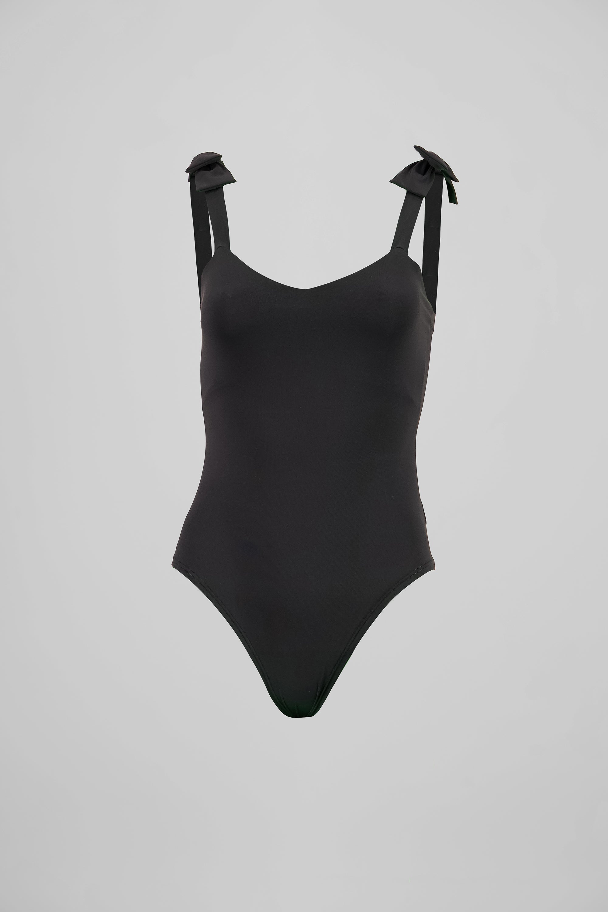 Bodysuit Liso Con Tirante Moños Hypsters NEGRO