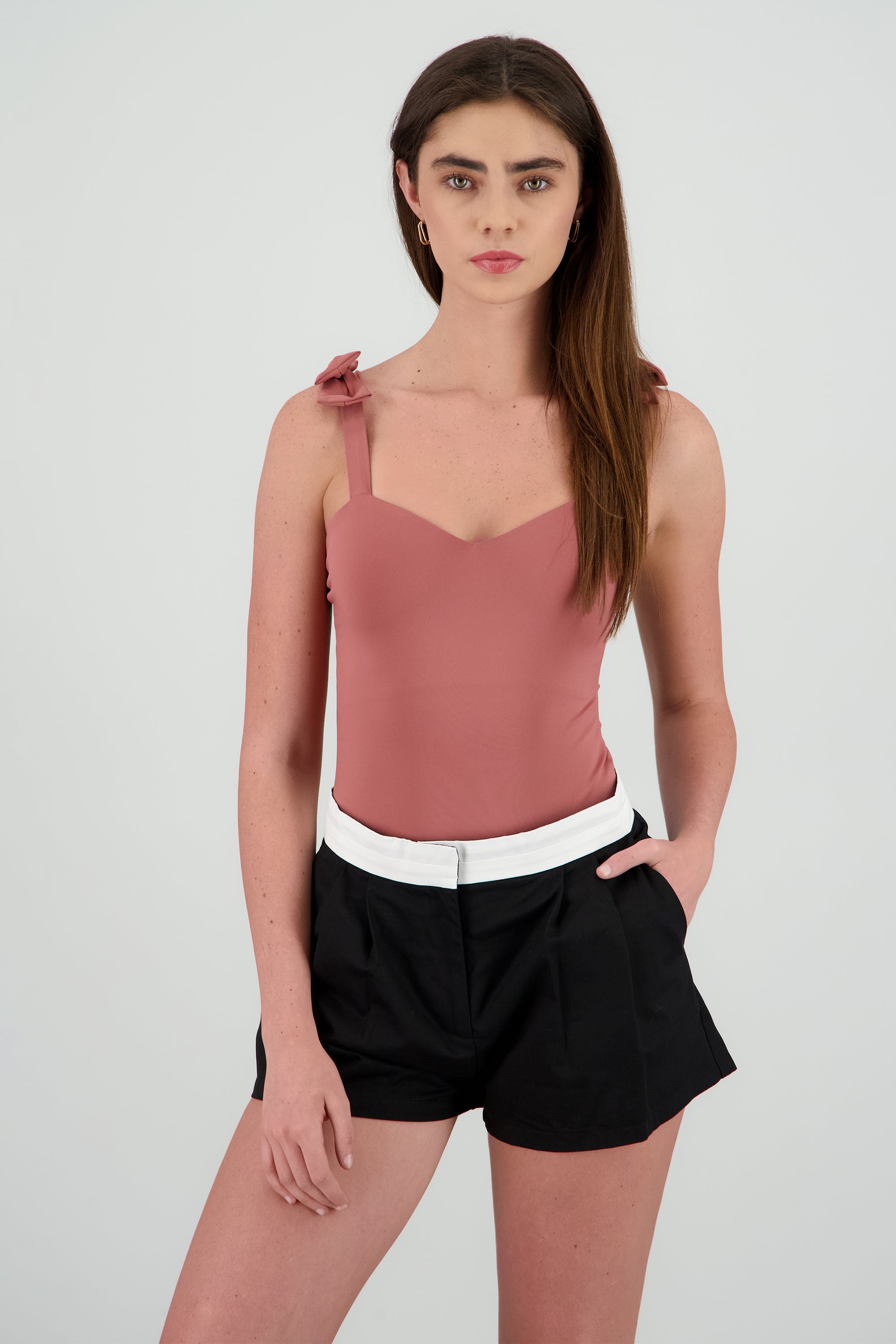 Bodysuit Liso Con Tirante Moños Hypsters MALVA
