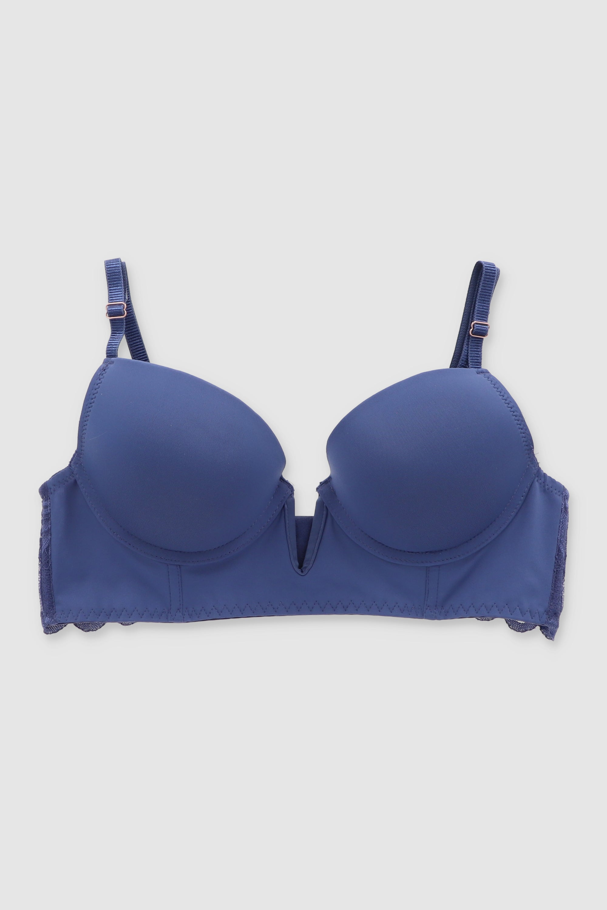 Bra liso corte seamless AZUL