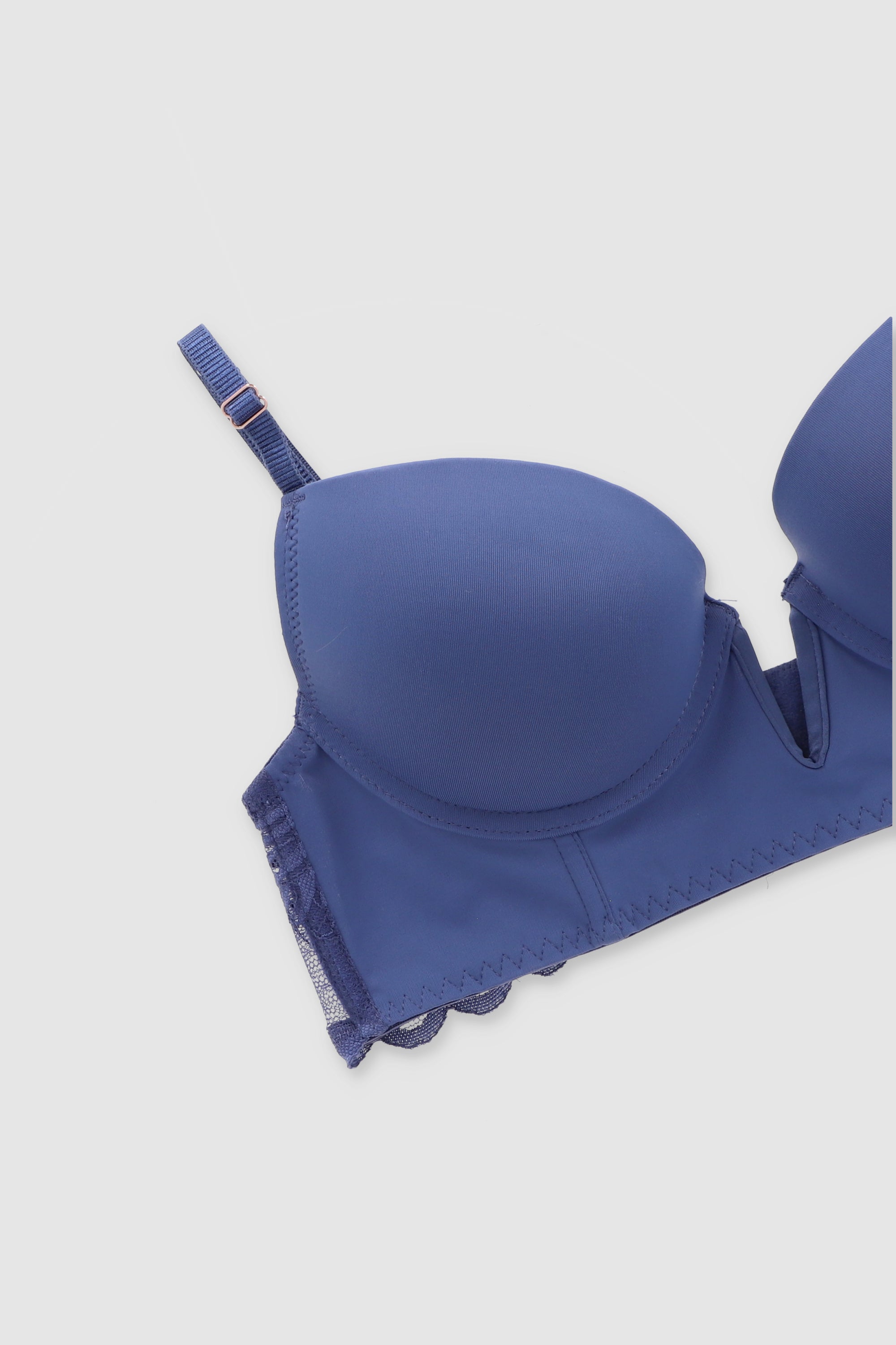 Bra liso corte seamless AZUL