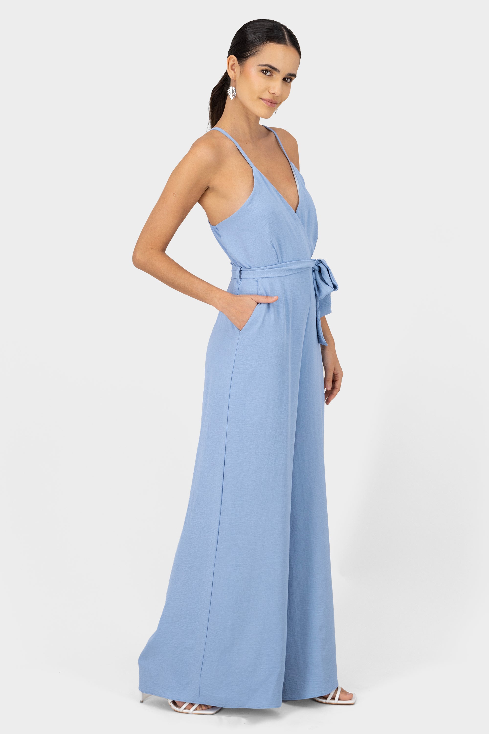 Jumpsuit Escote V AZUL CIELO