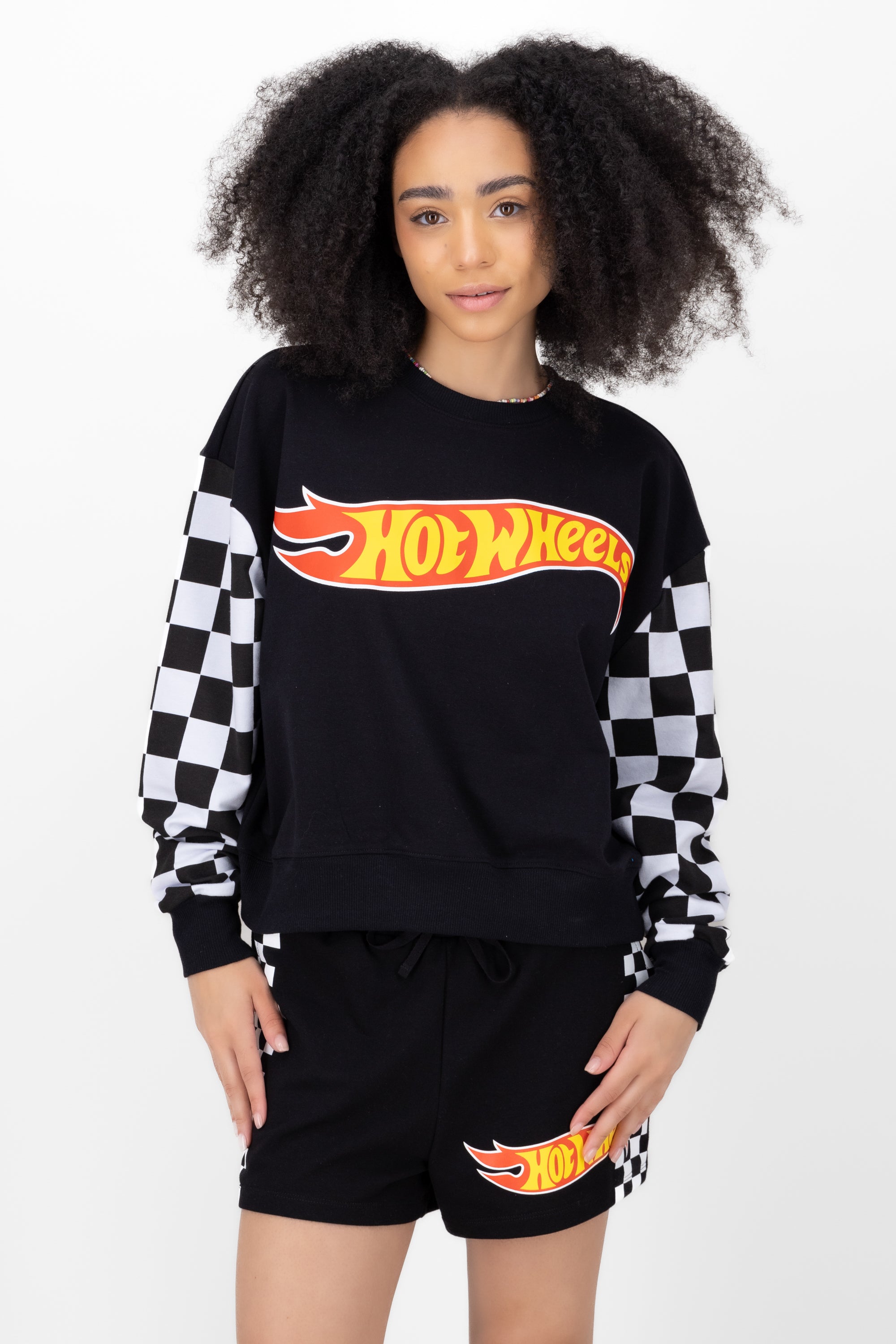 Sudadera manga larga hot wheels NEGRO COMBO