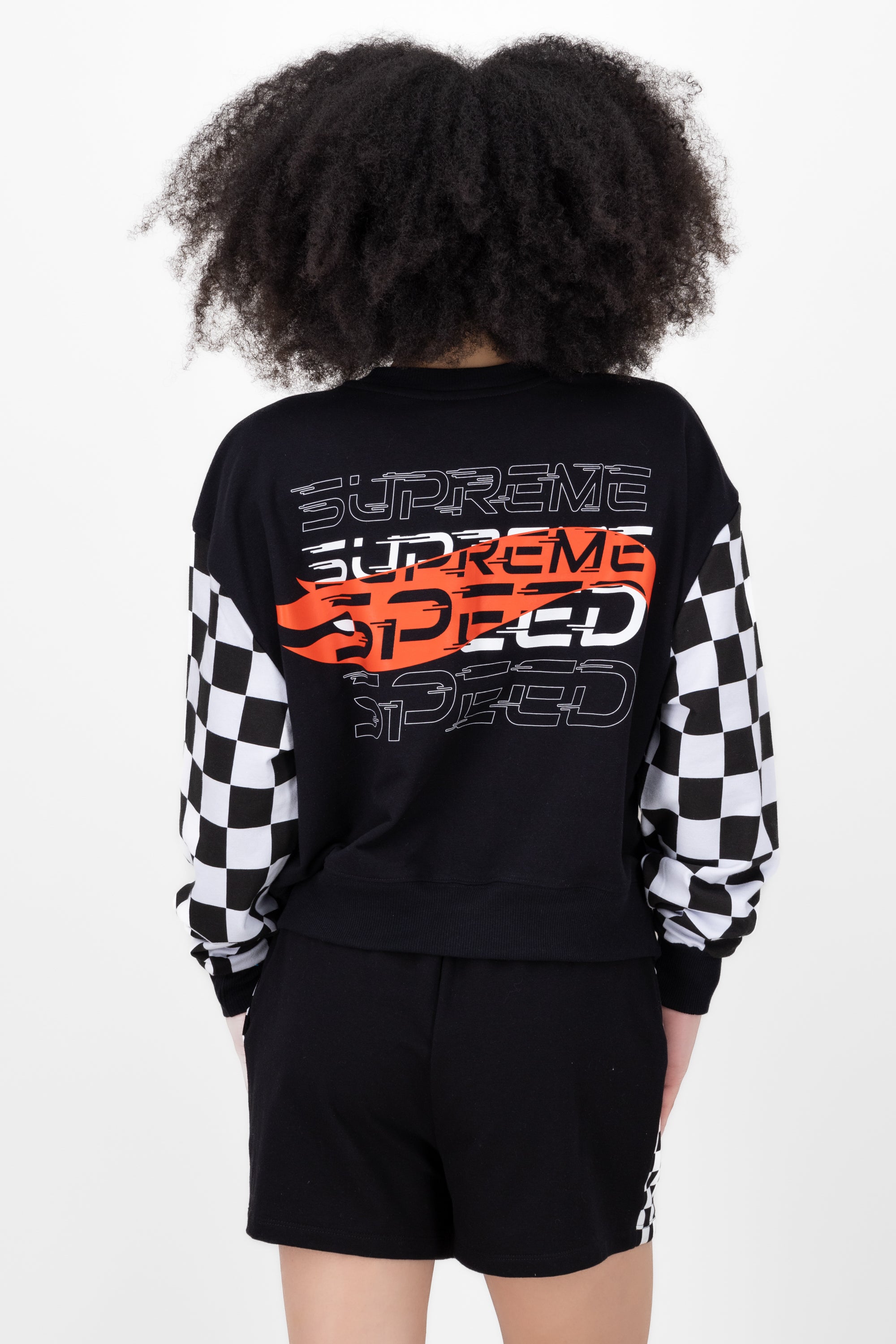Sudadera manga larga hot wheels NEGRO COMBO