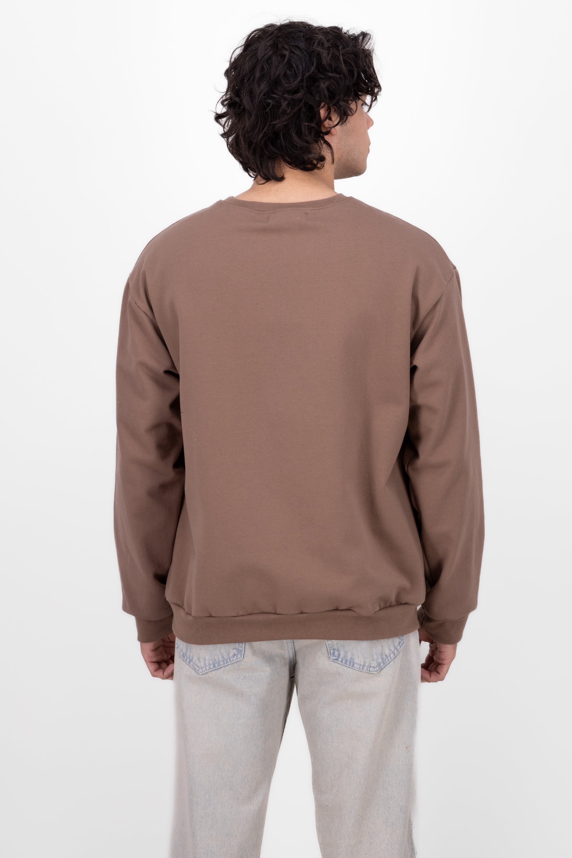 Sudadera Sin Gorra Básica CHOCOLATE