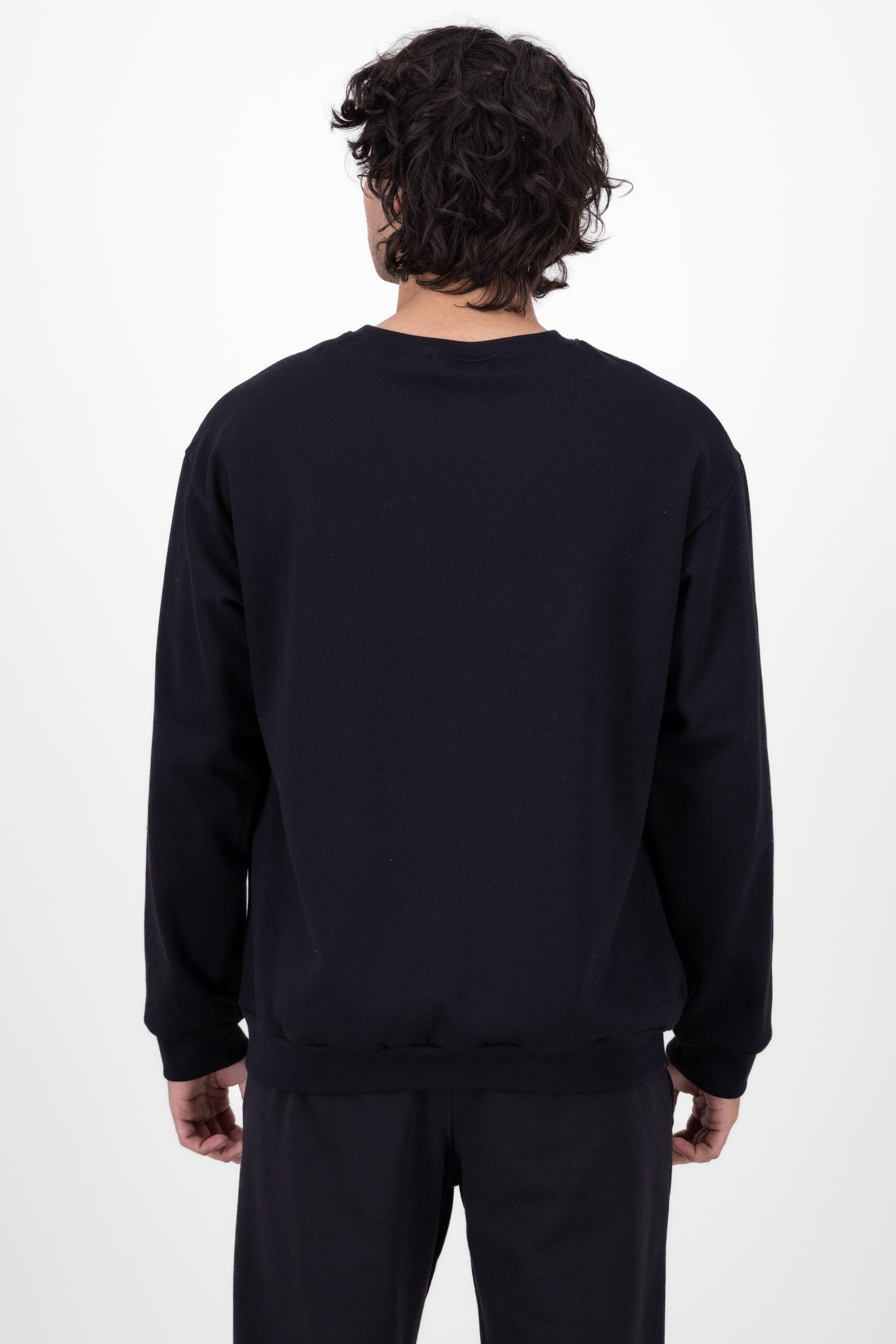 Sudadera Sin Gorra Básica NEGRO