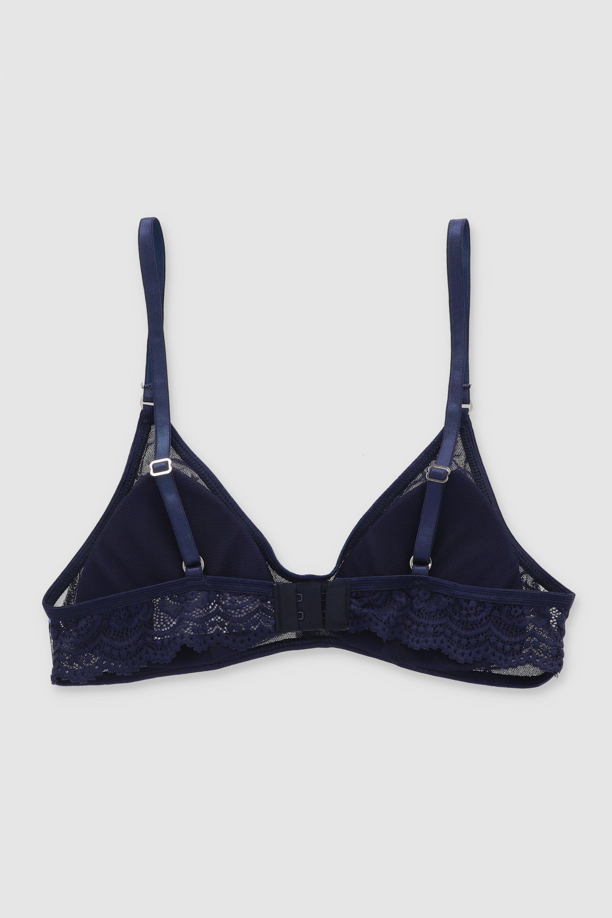 Bralette estrellas con textura metálico AZUL