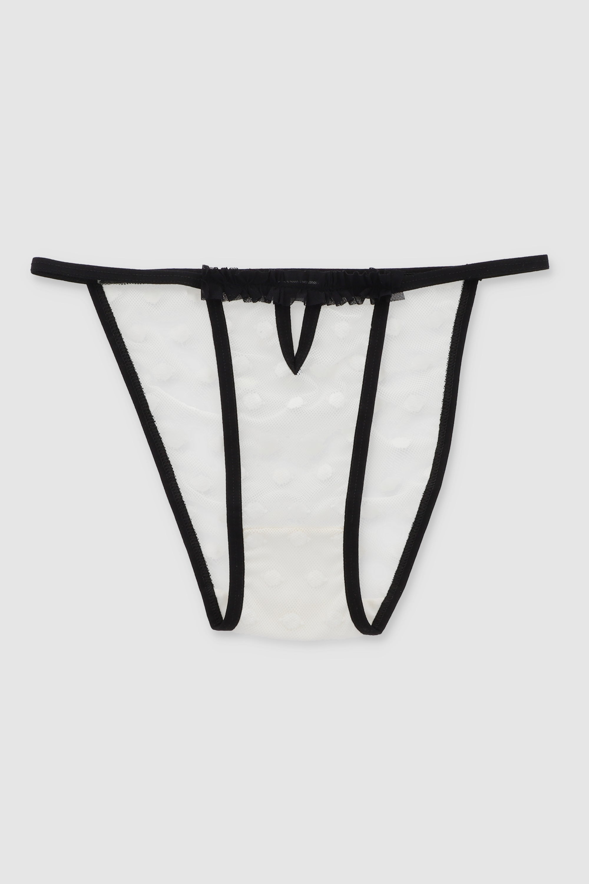 Panty de olanes con puntos CREMA