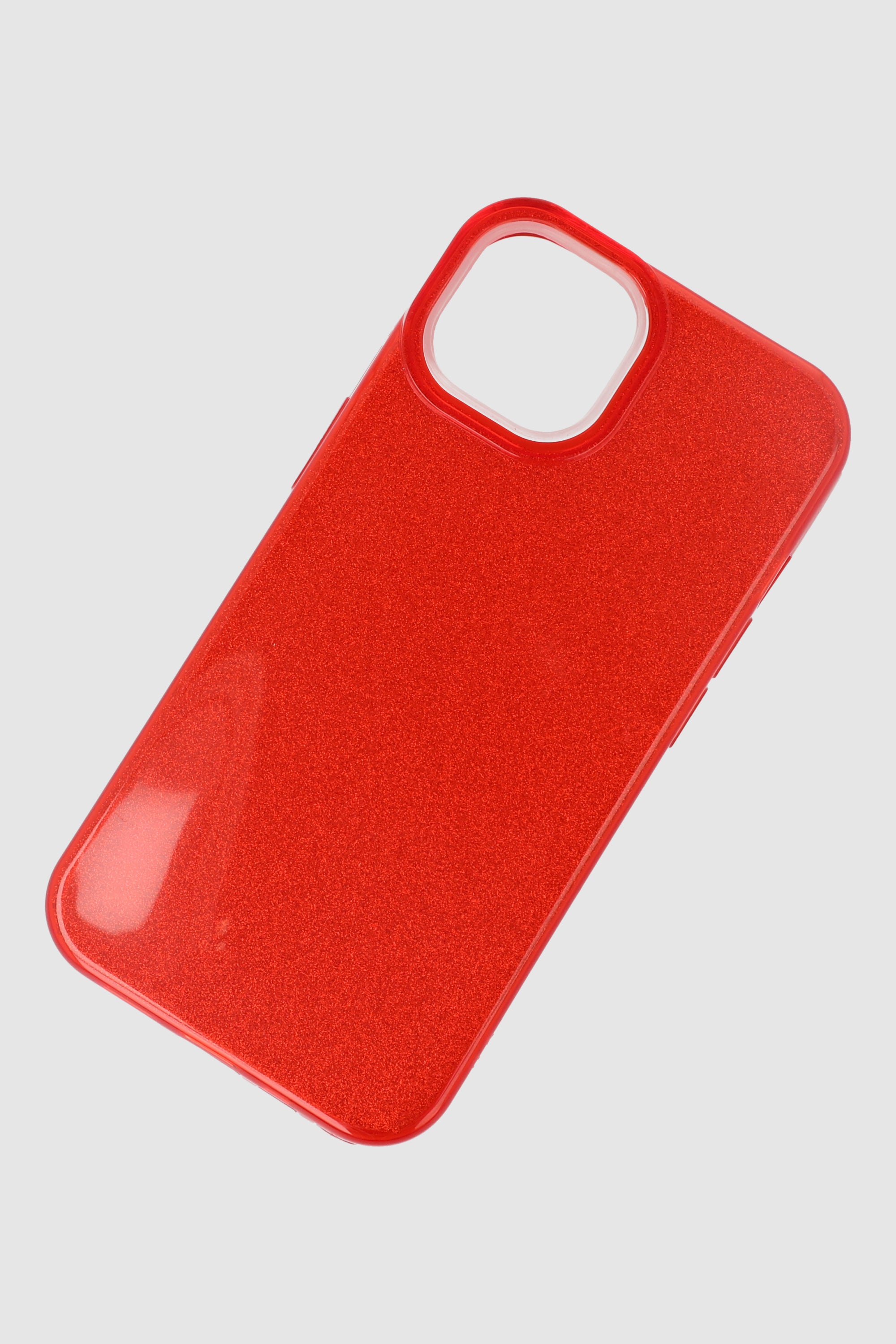 Funda cel i14 mini glitter glossy ROJO