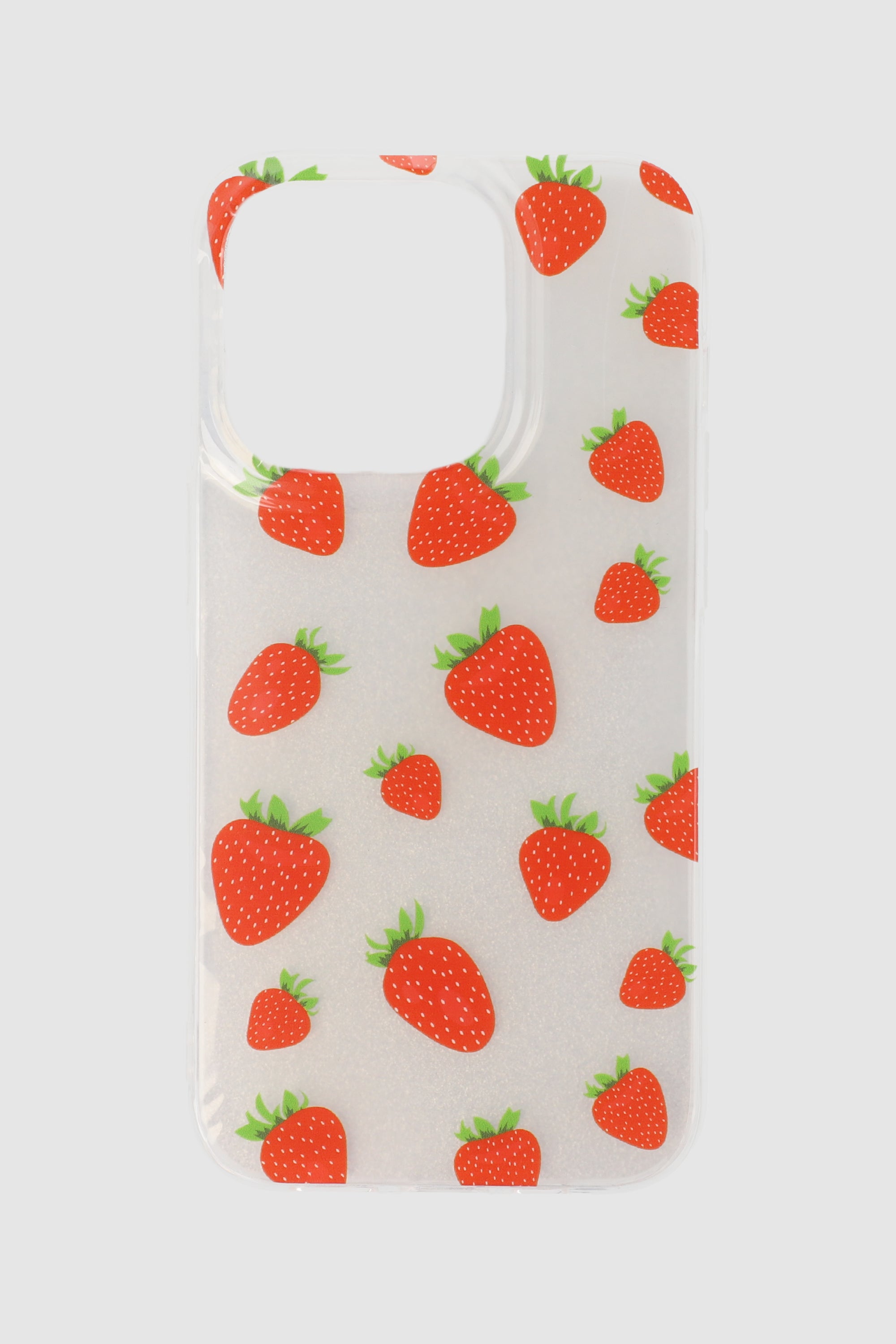 Funda cel i14 pro fresas ROJO