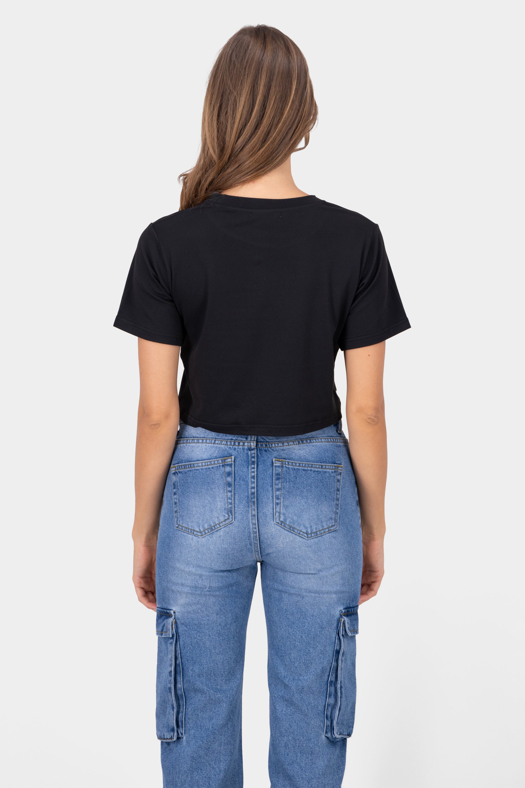 Playera crop los angeles NEGRO