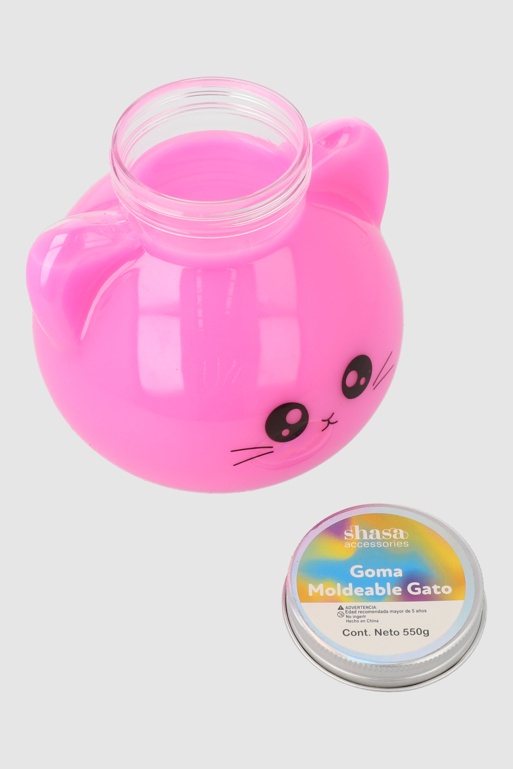 Slime cabeza gatito ROSA