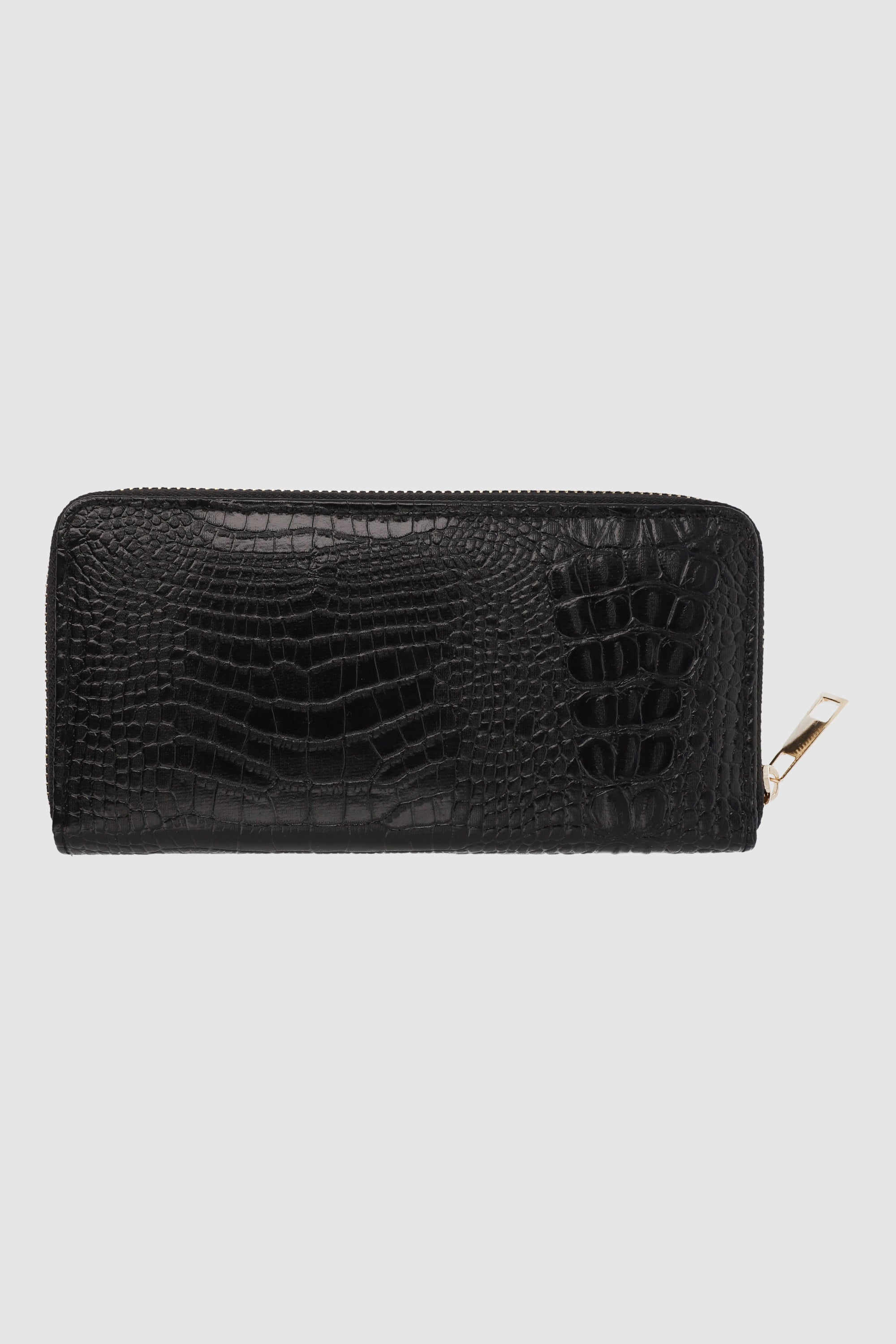 Cartera grande efecto reptil NEGRO