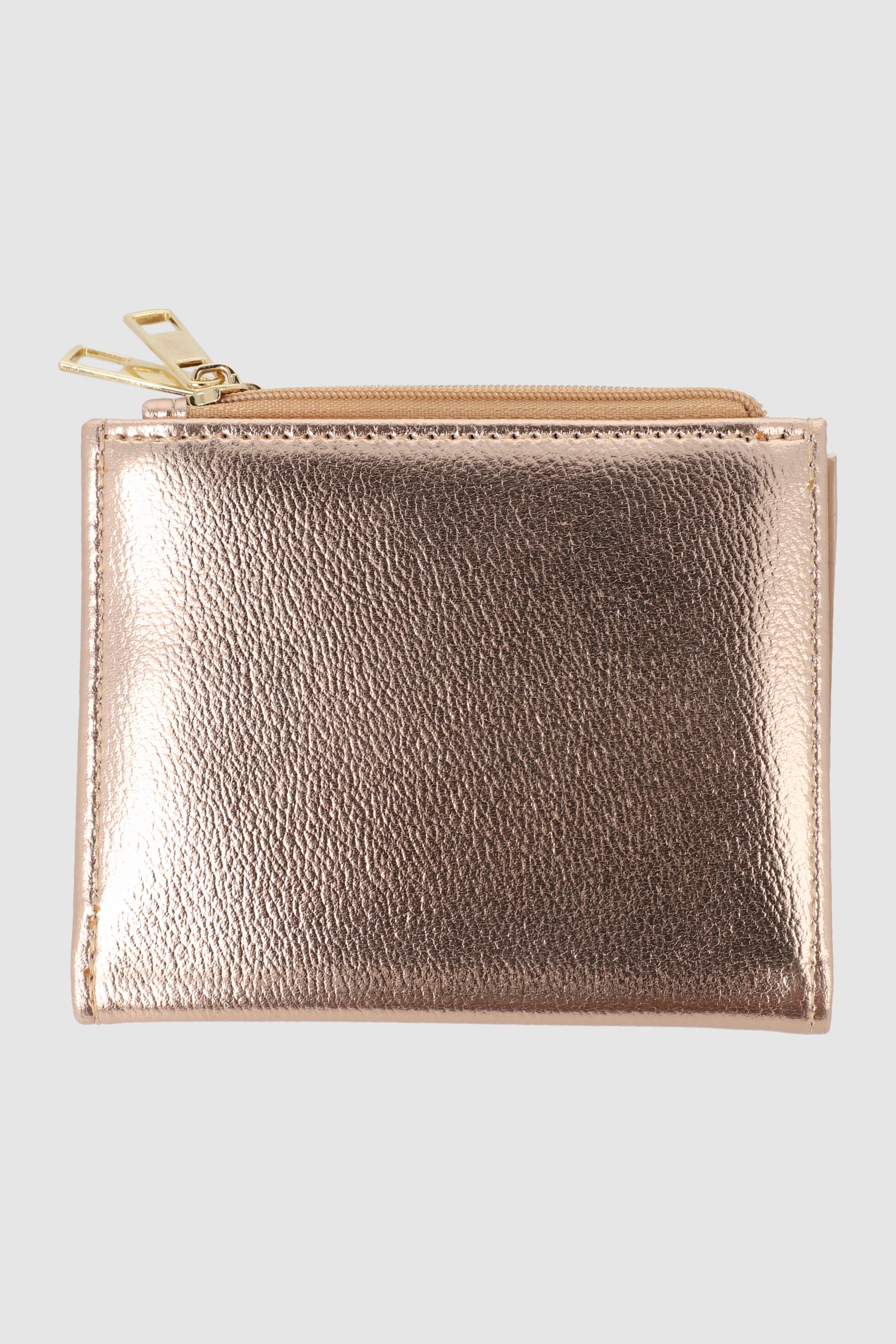 Cartera pequeña sencilla metalica ORO