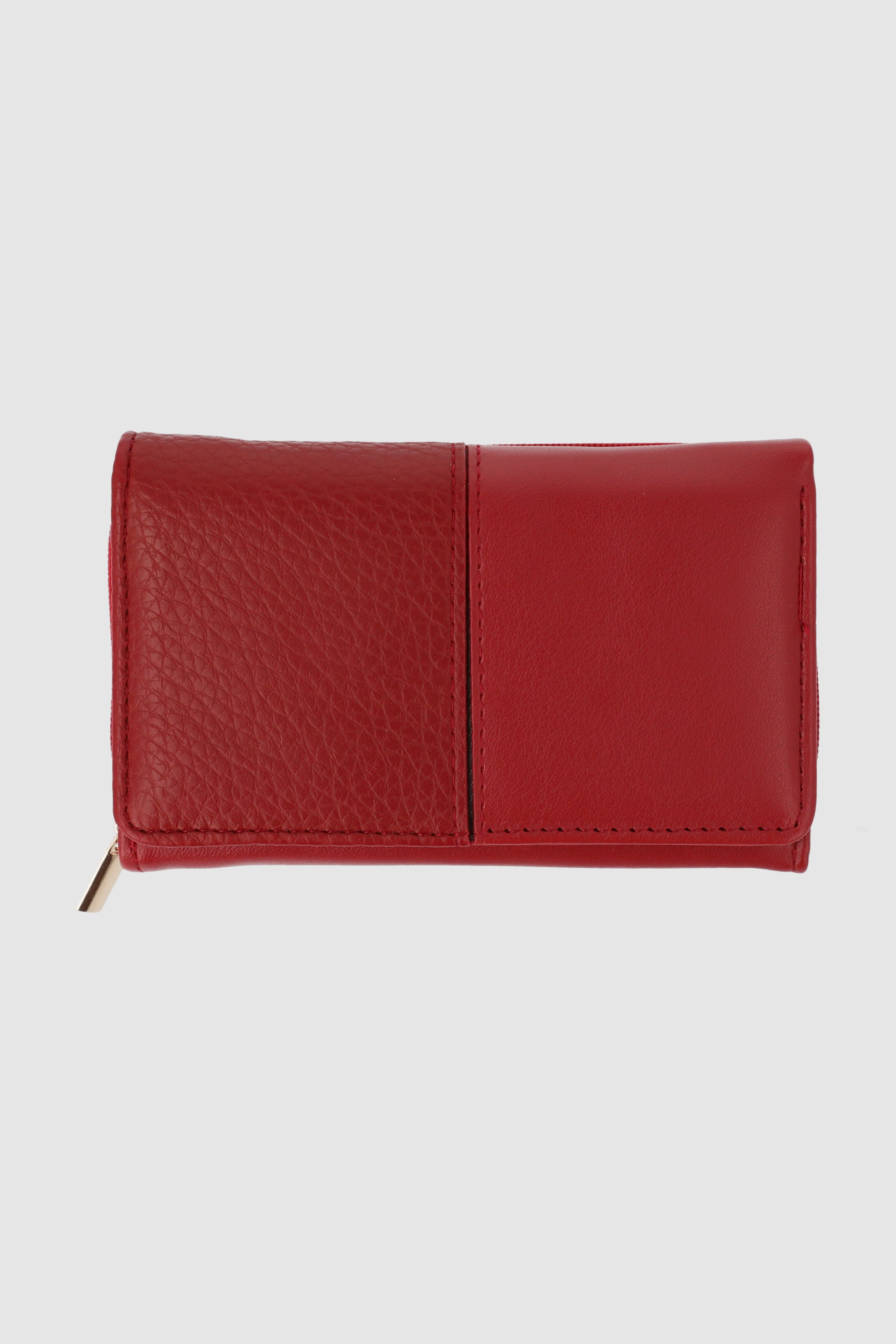 Cartera chunky doble textura ROJO