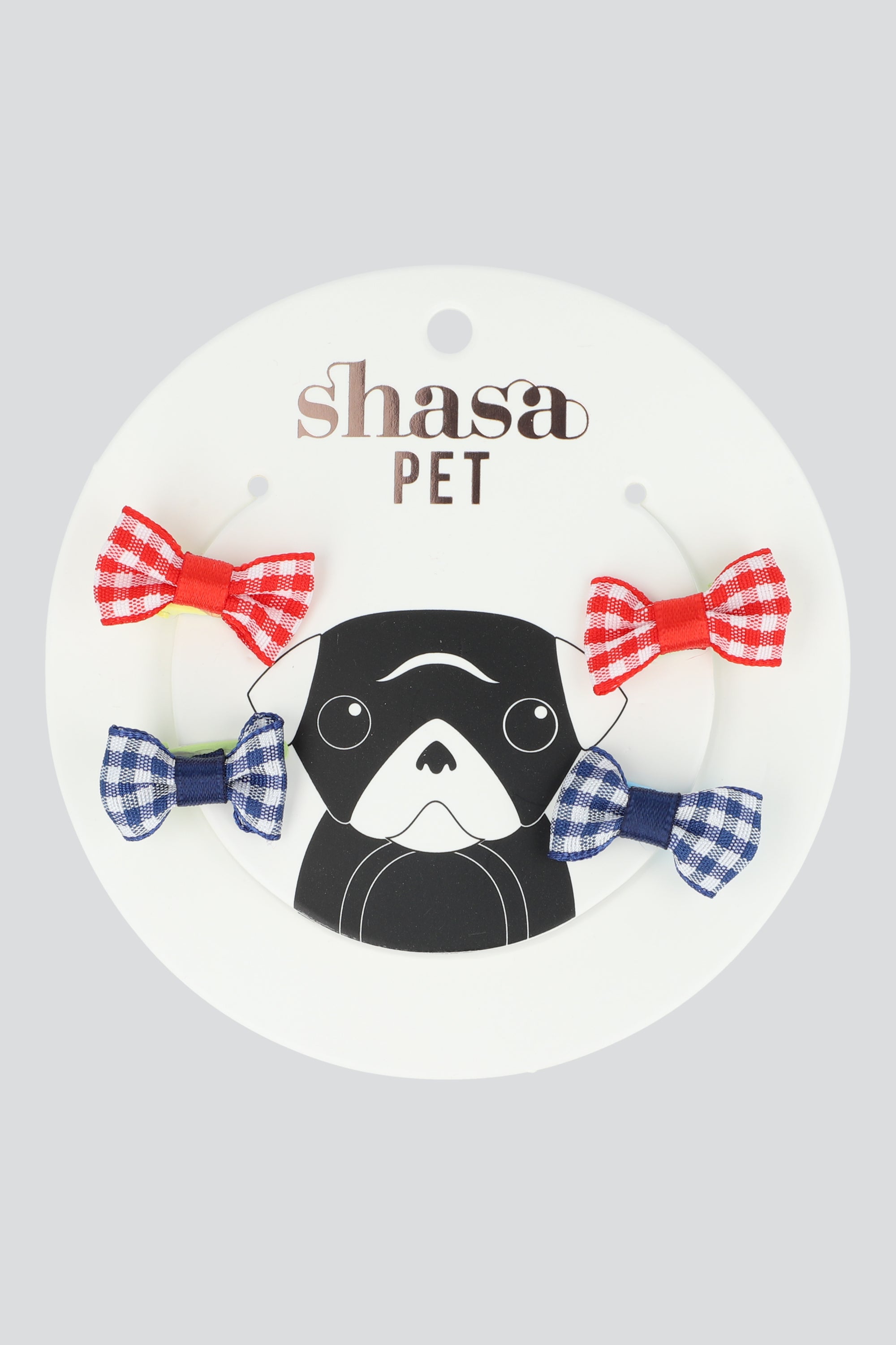 Set 4 moños para mascota ROJO